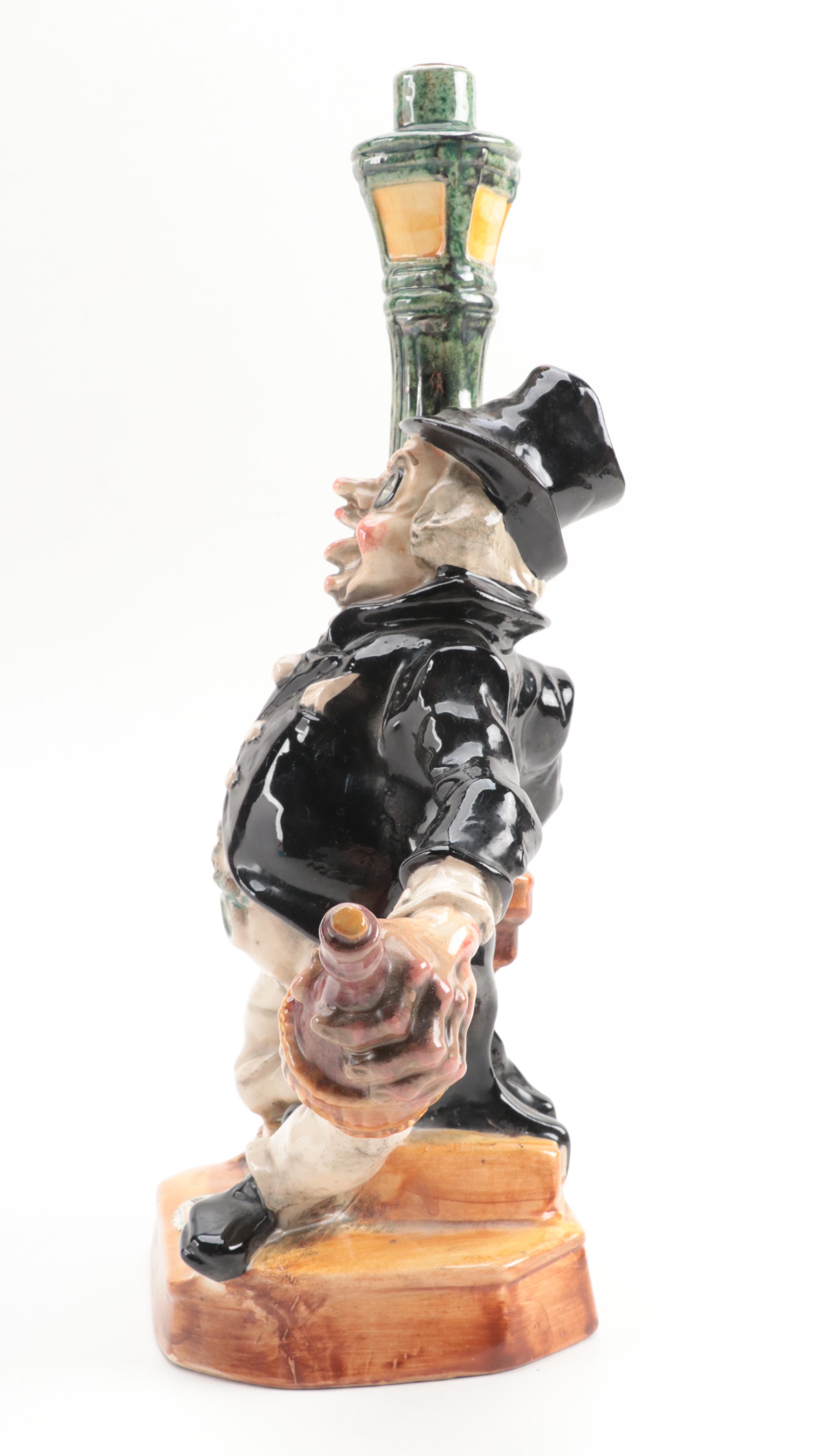 Barosttini Ceramic Figural Hobo Wine Decanter