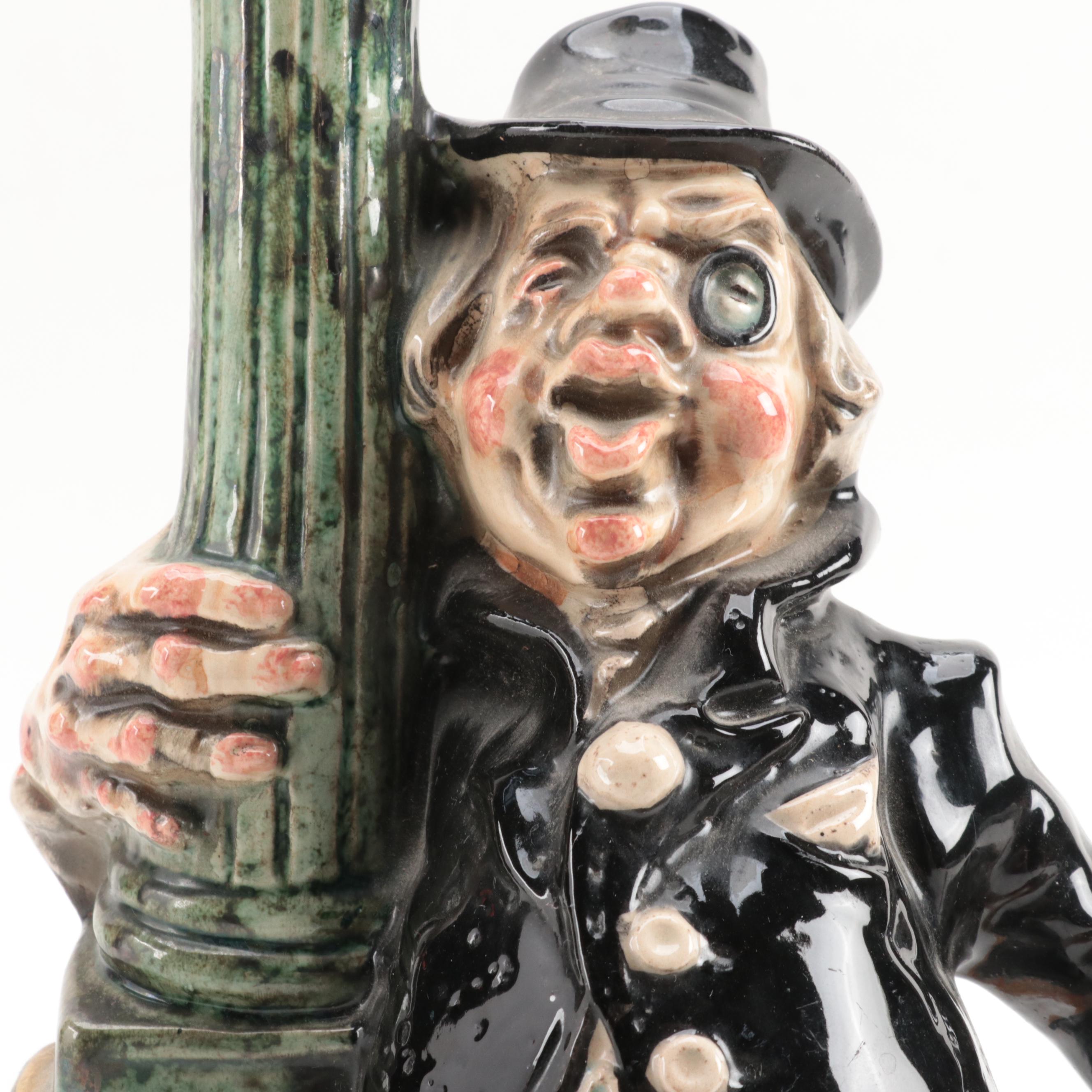 Barosttini Ceramic Figural Hobo Wine Decanter