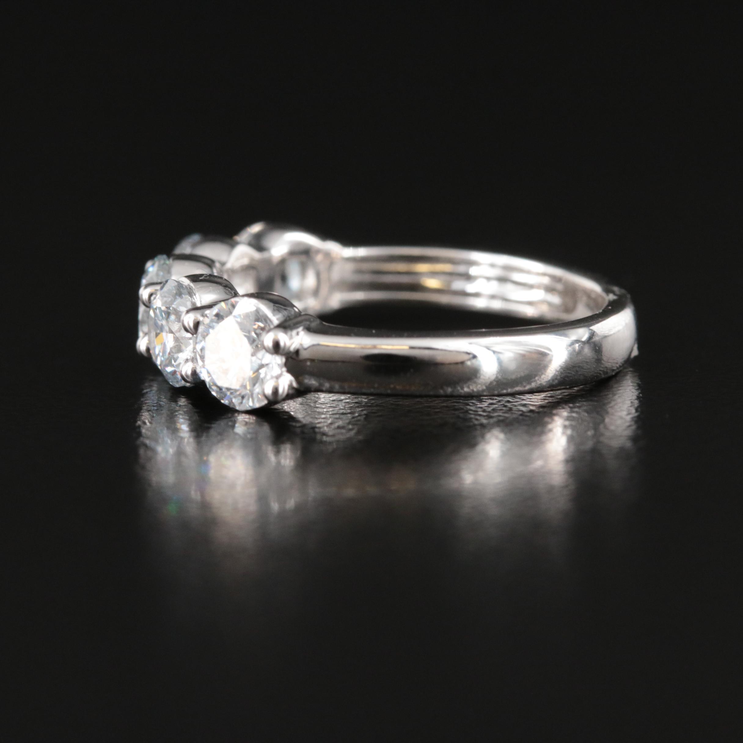 14K 2.00 CTW Lab Grown Diamond Five Stone Ring