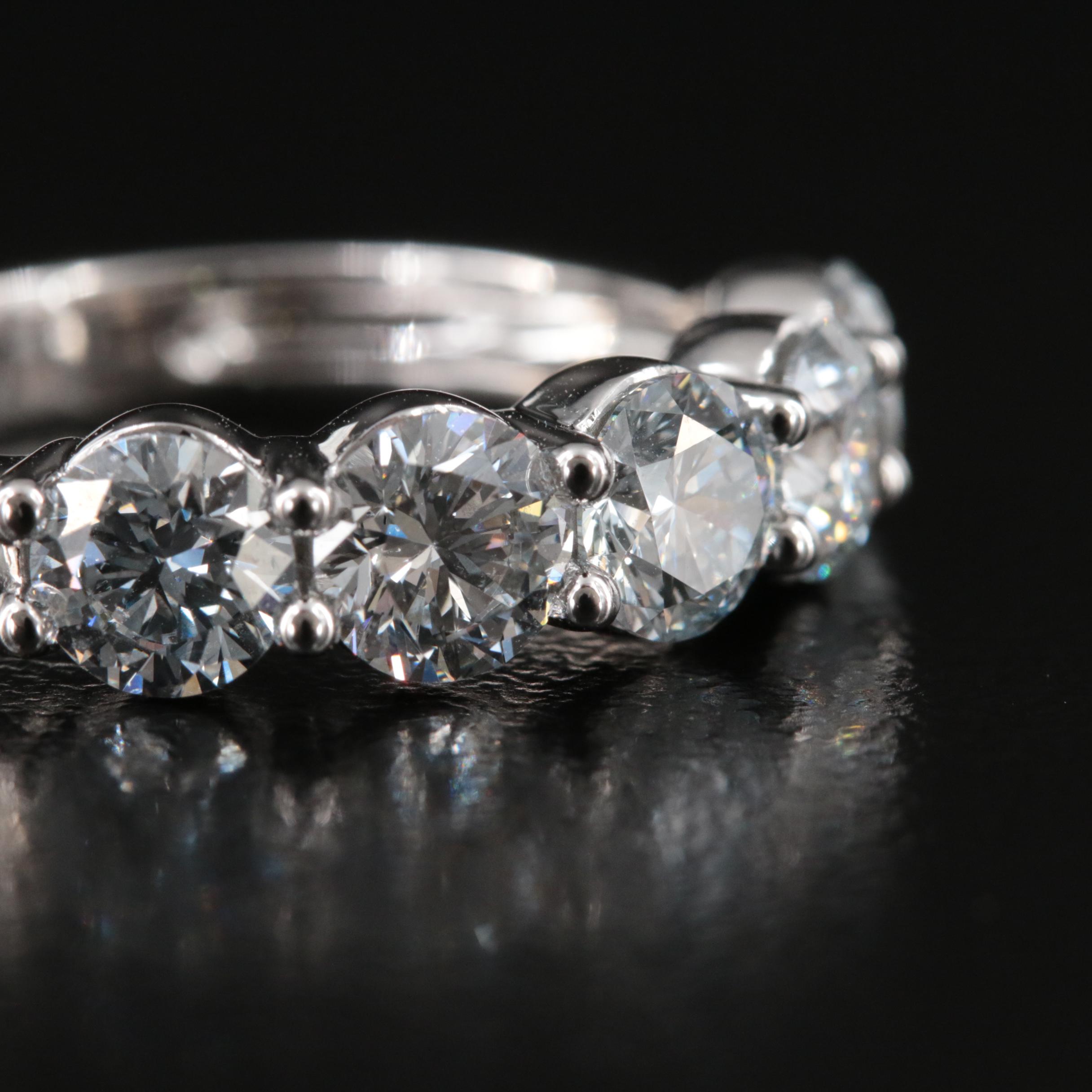 14K 2.00 CTW Lab Grown Diamond Five Stone Ring