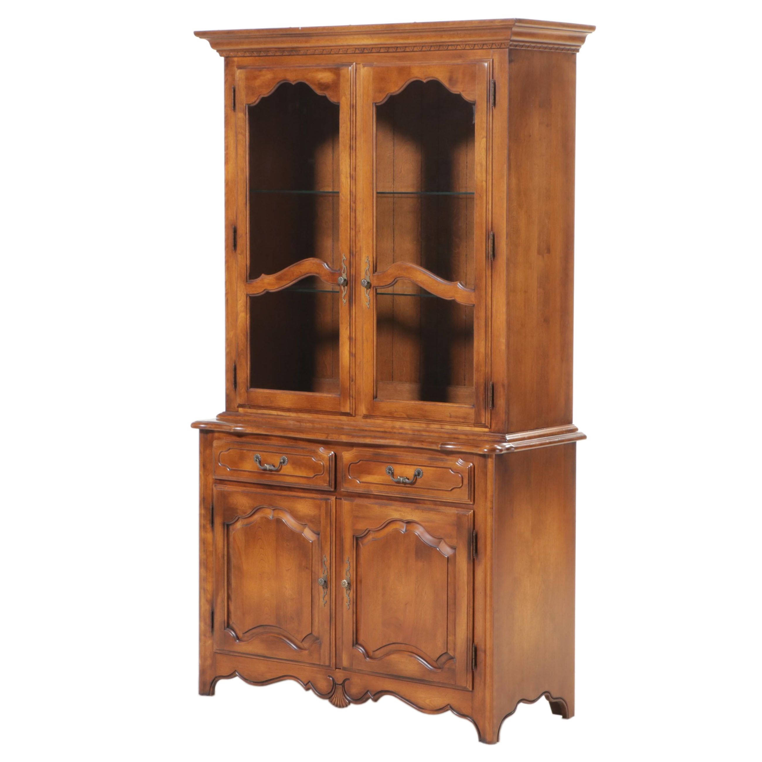 Ethan Allen "Country French Collection" Mahogany China Cabinet
