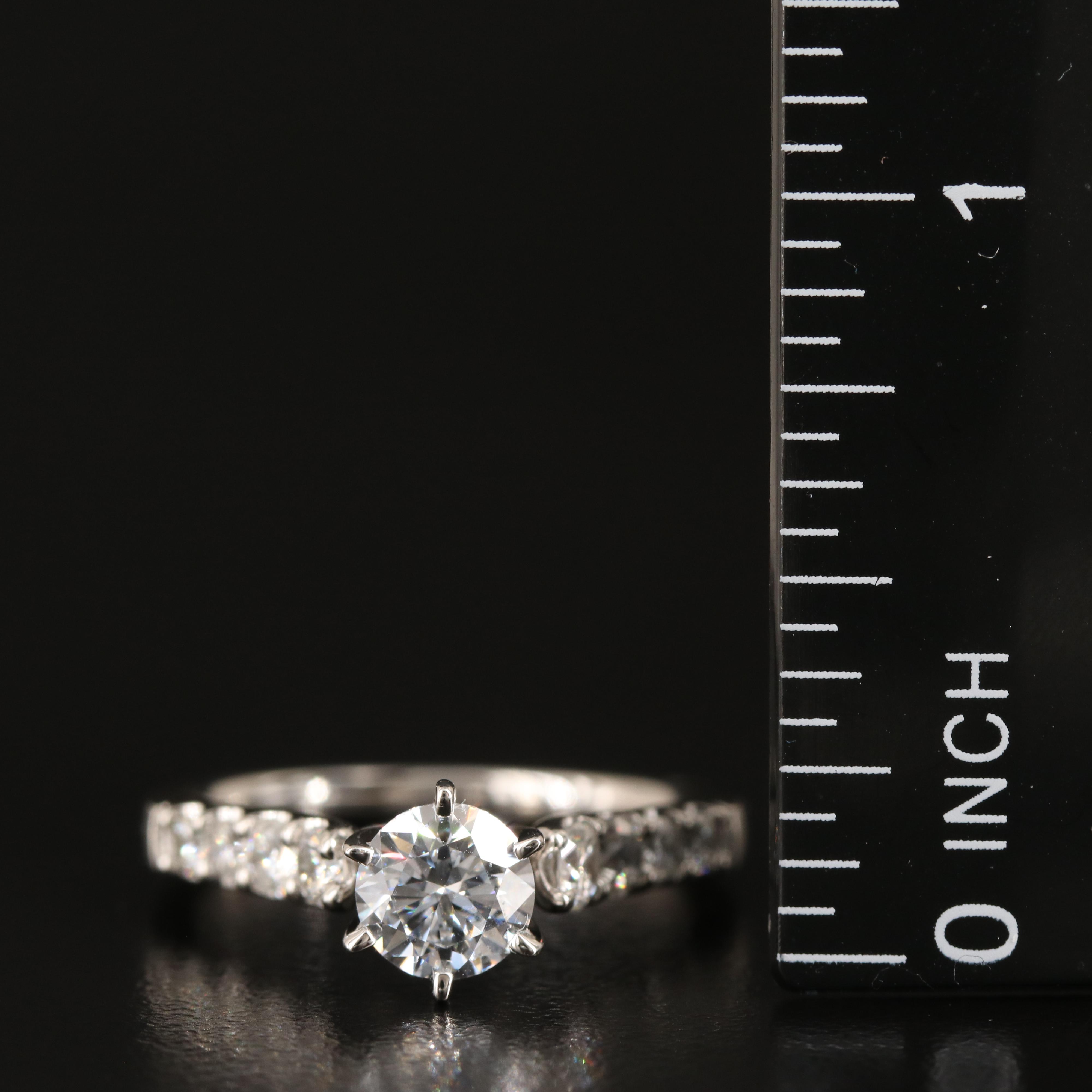 Platinum 1.32 CTW Lab Grown Diamond Ring