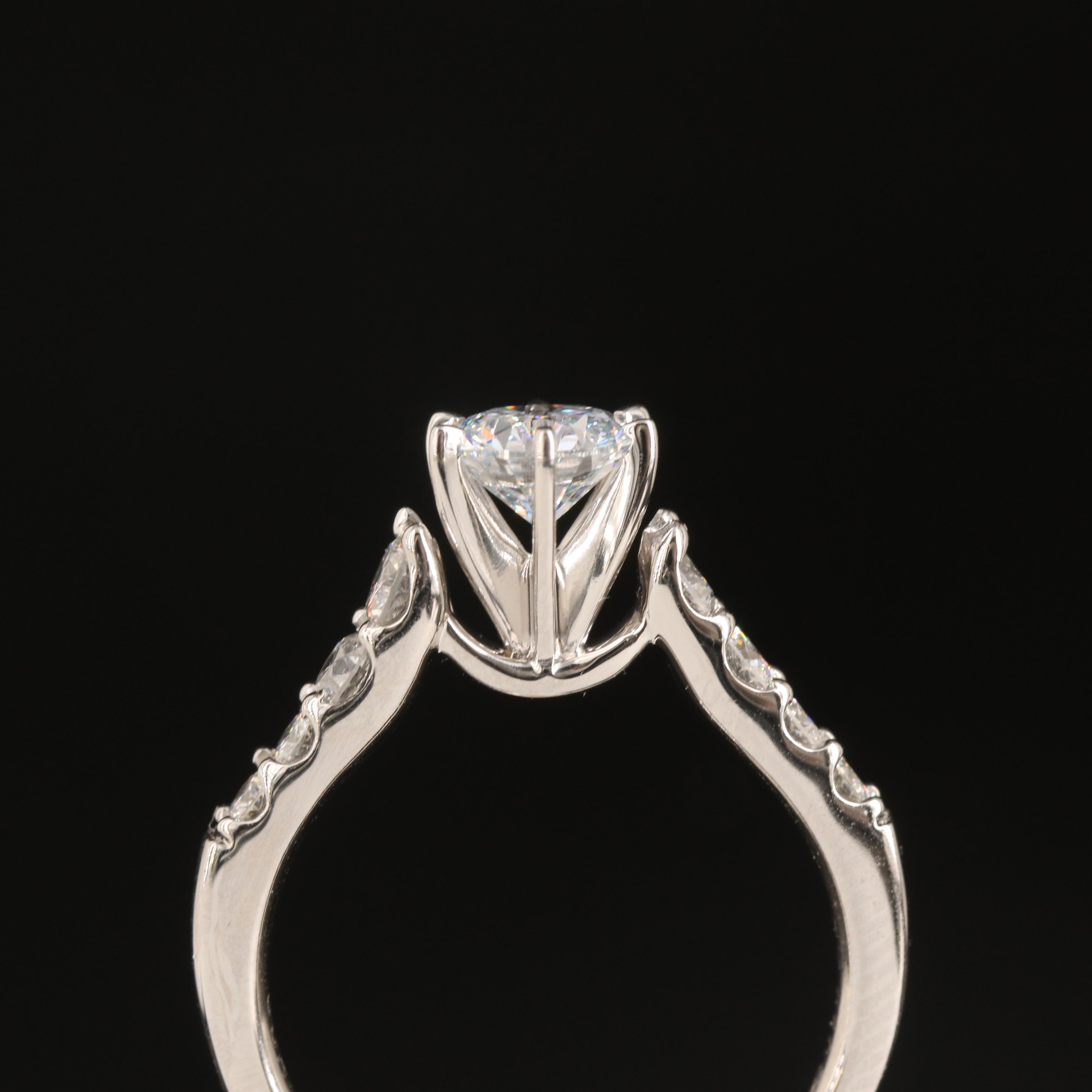 Platinum 1.32 CTW Lab Grown Diamond Ring