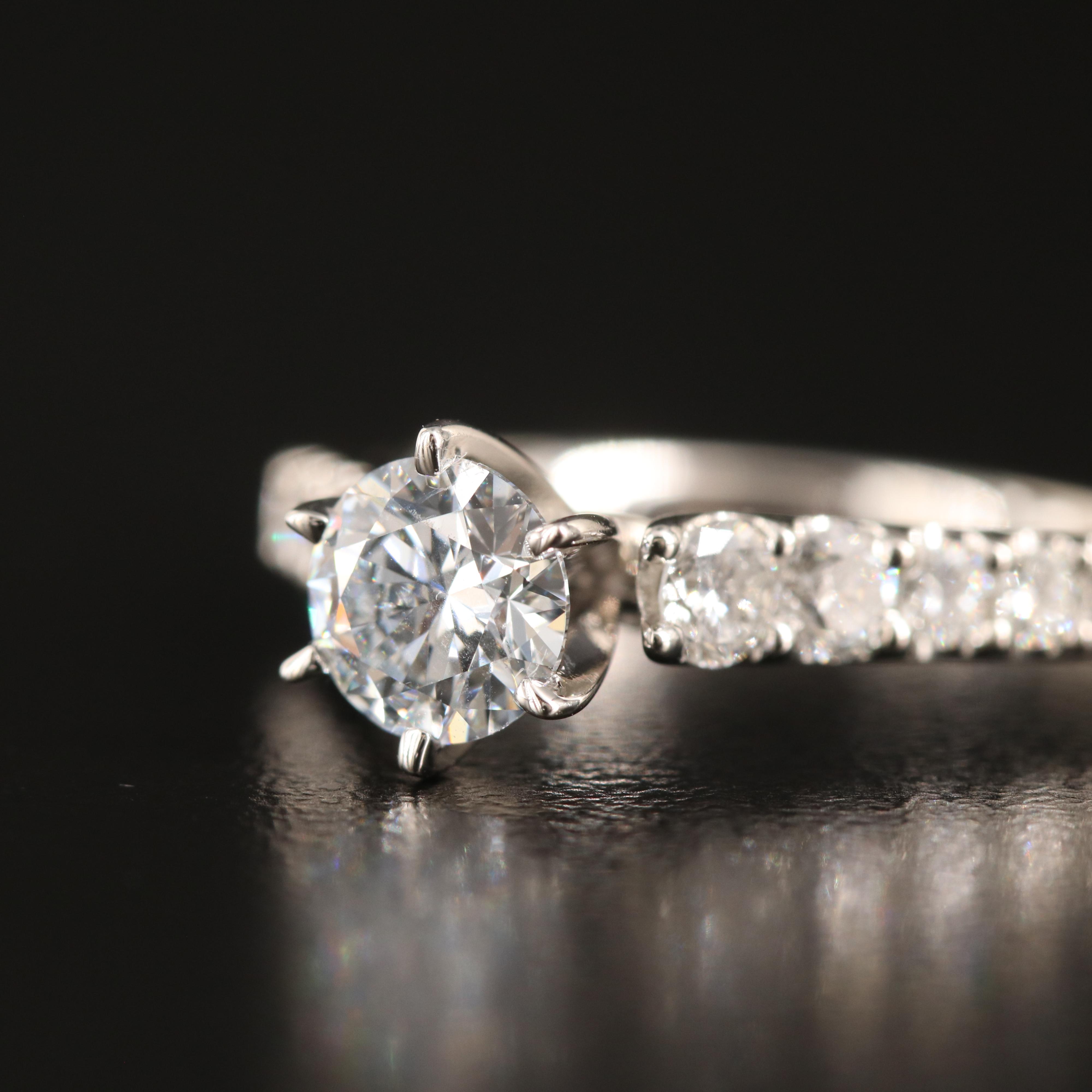 Platinum 1.32 CTW Lab Grown Diamond Ring