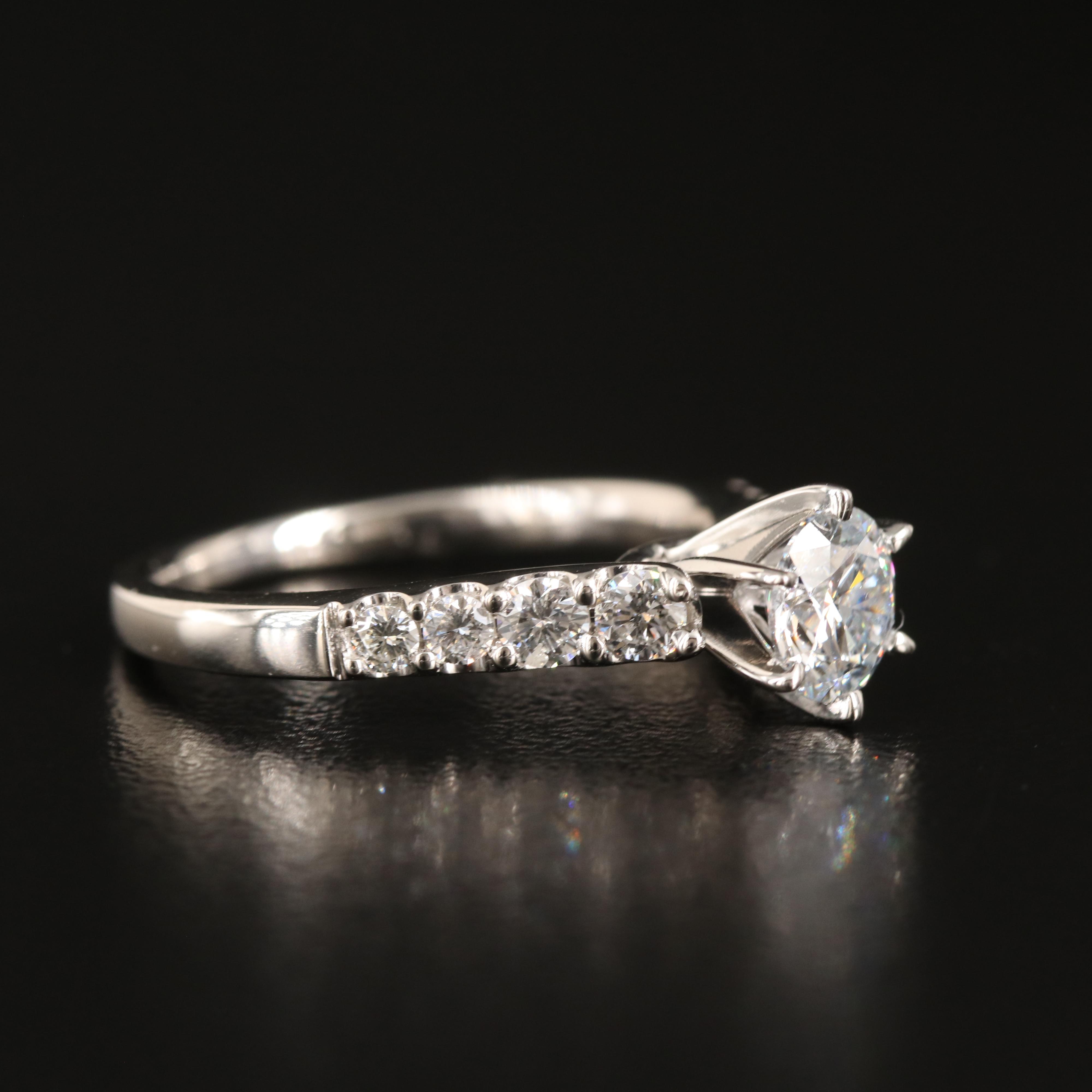 Platinum 1.32 CTW Lab Grown Diamond Ring