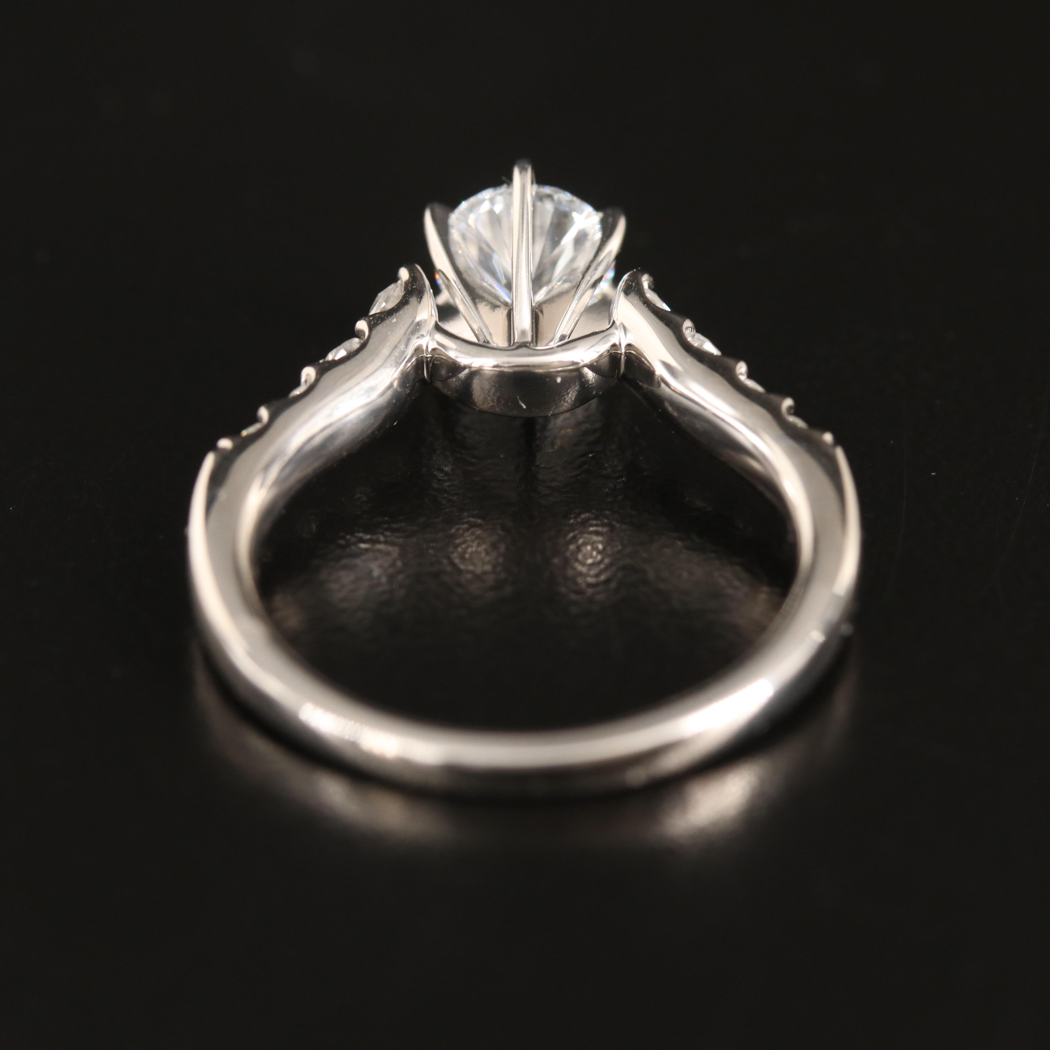 Platinum 1.32 CTW Lab Grown Diamond Ring
