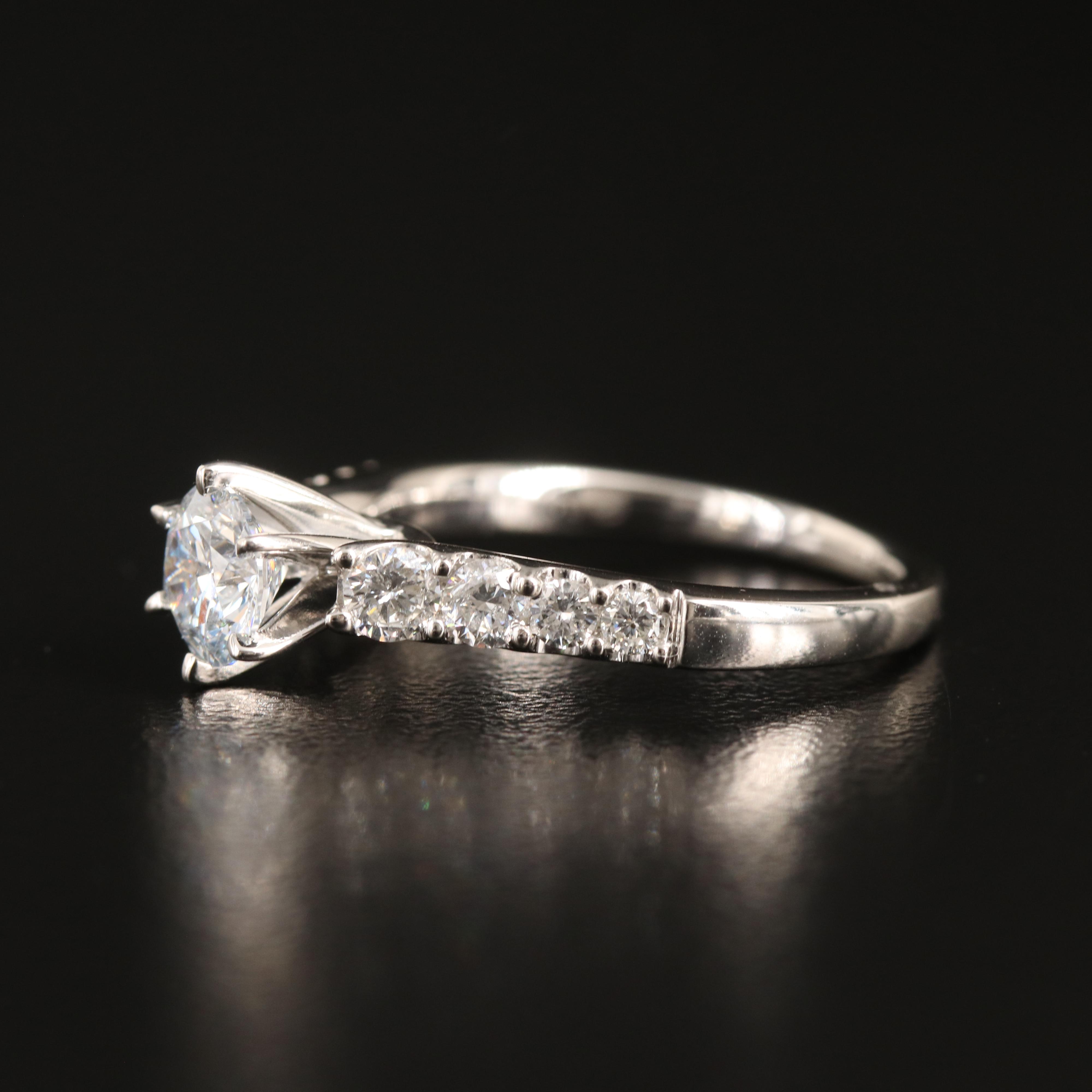 Platinum 1.32 CTW Lab Grown Diamond Ring