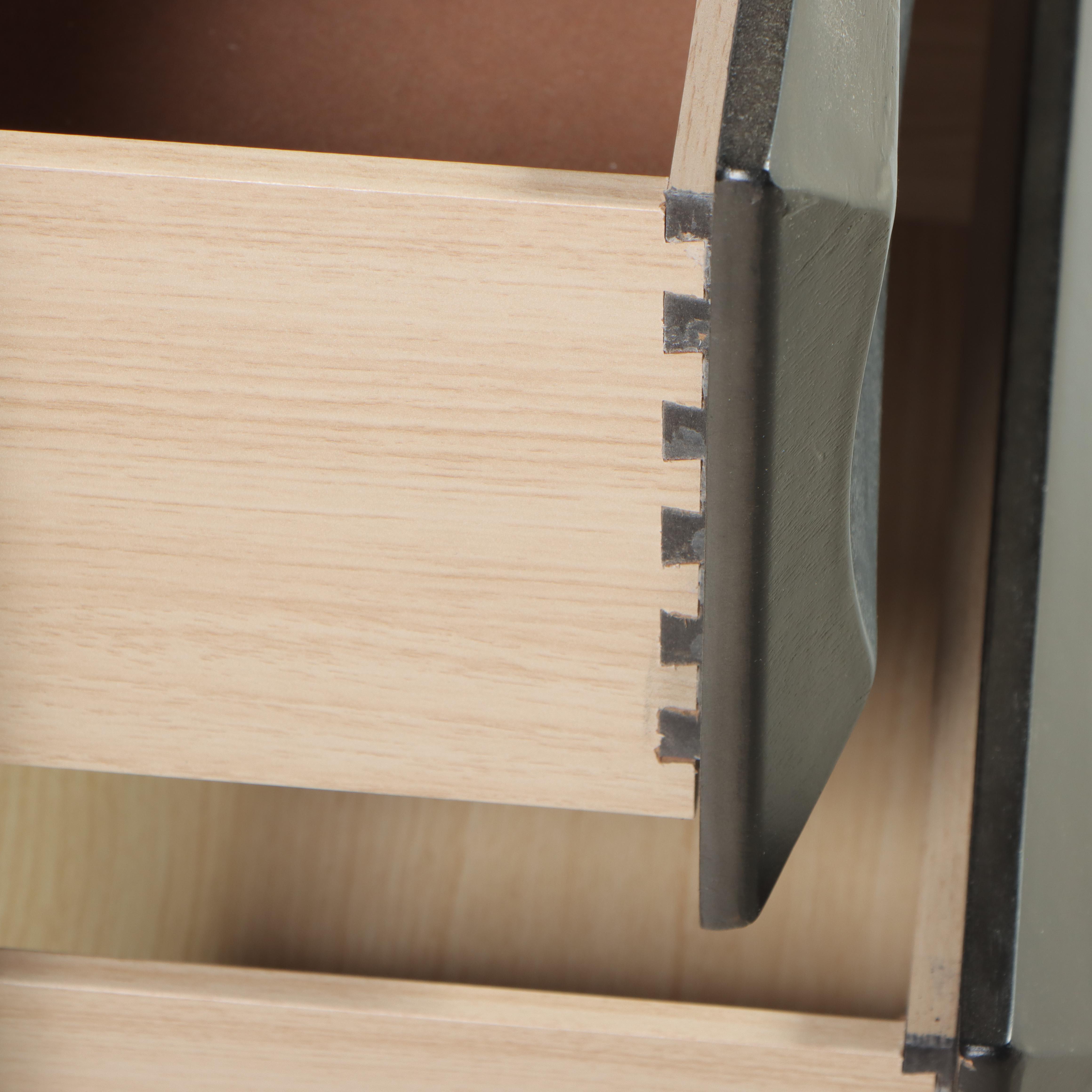 Pair of Lii Hen Furniture Modernist Style Ebonized Two-Drawer Nightstands