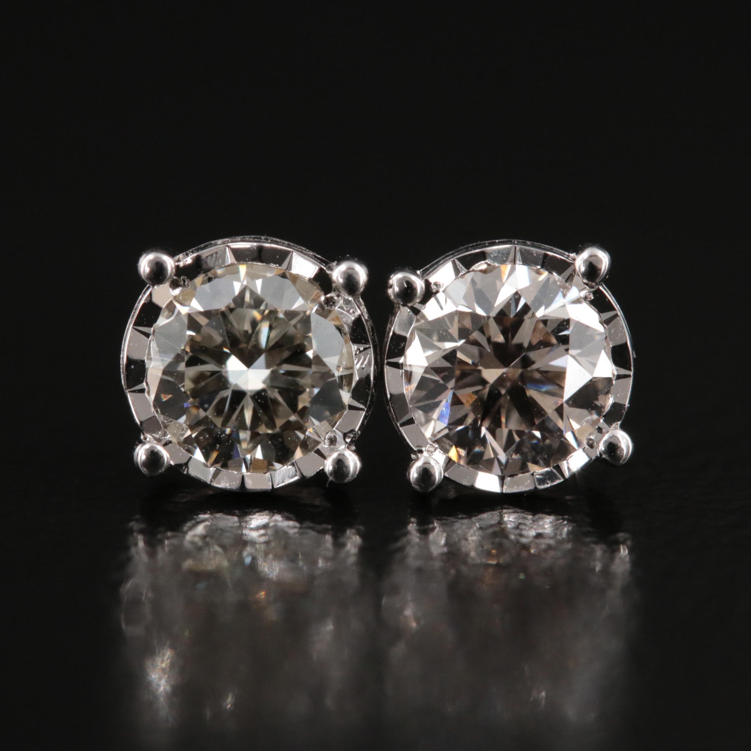 14K 0.78 CTW Lab Grown Diamond Stud Earrings