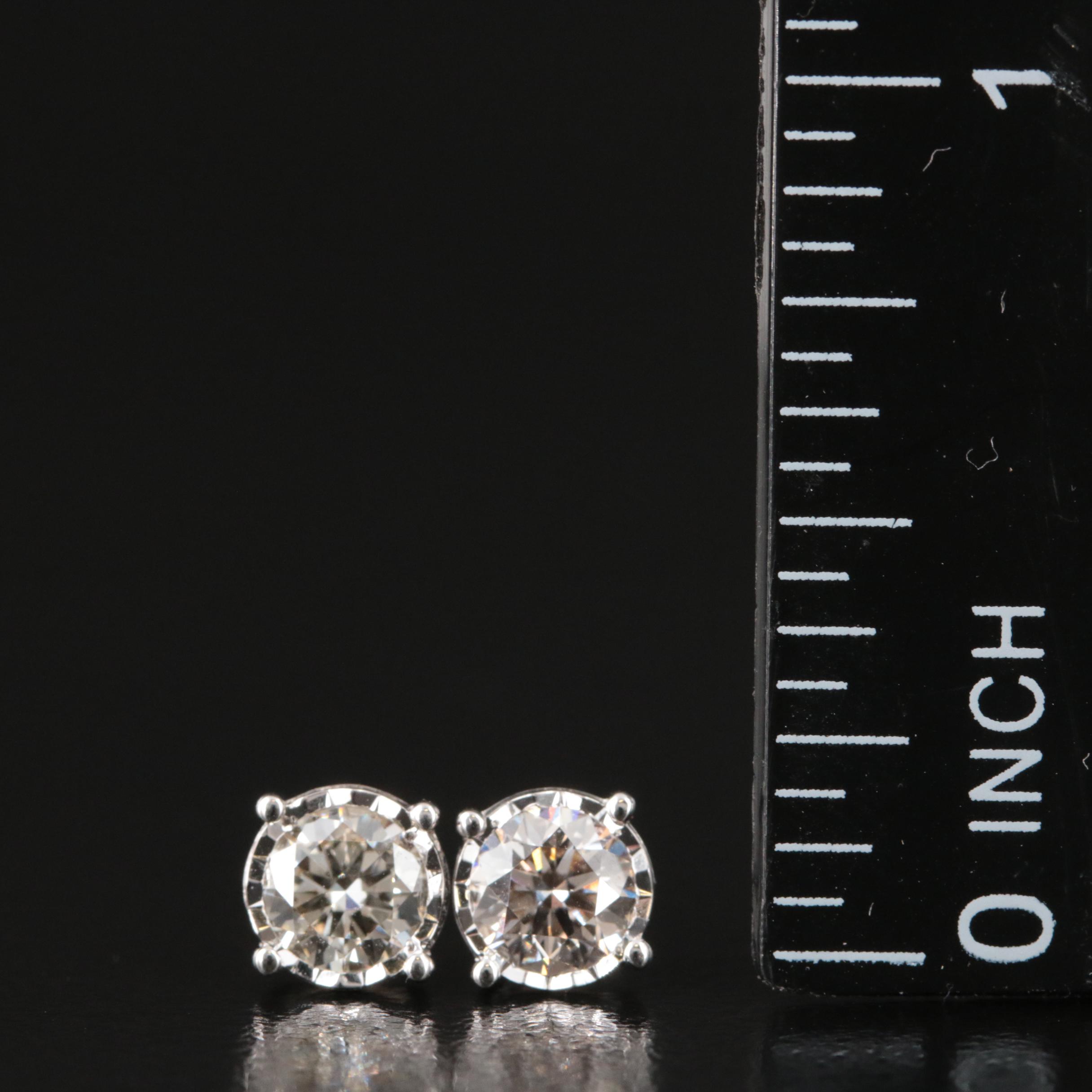 14K 0.78 CTW Lab Grown Diamond Stud Earrings