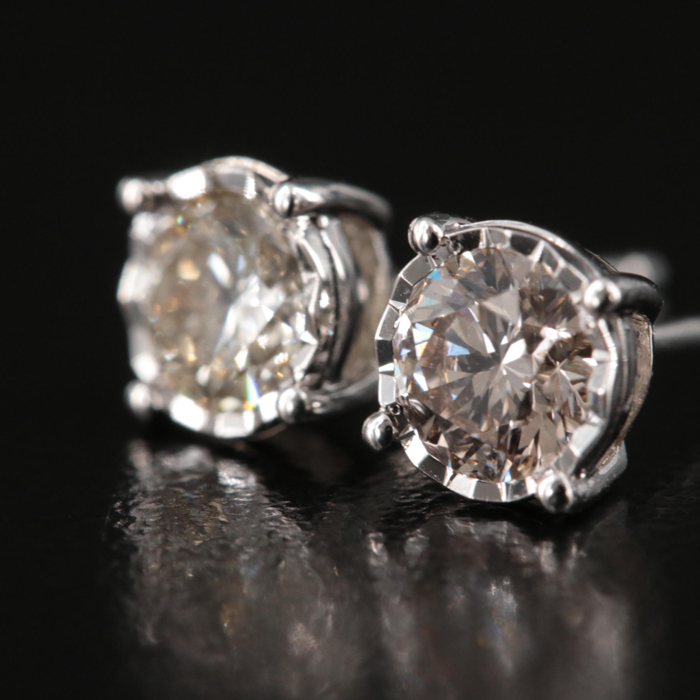 14K 0.78 CTW Lab Grown Diamond Stud Earrings