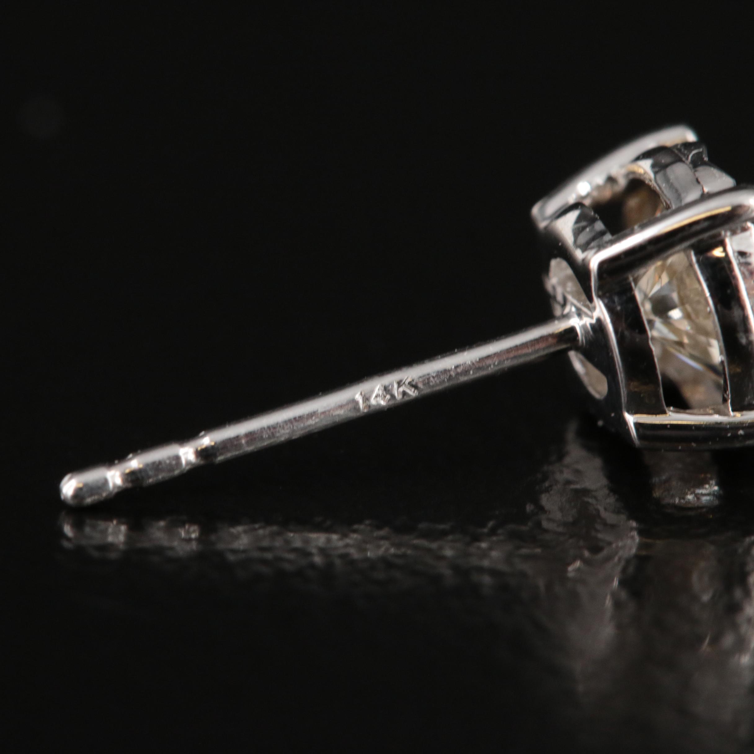 14K 0.78 CTW Lab Grown Diamond Stud Earrings