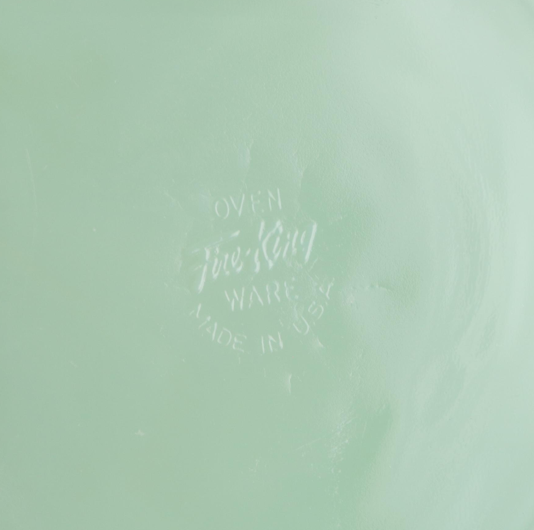 Fire-King Jadeite Oven Ware Green Glass Plates, Mid-20th Century