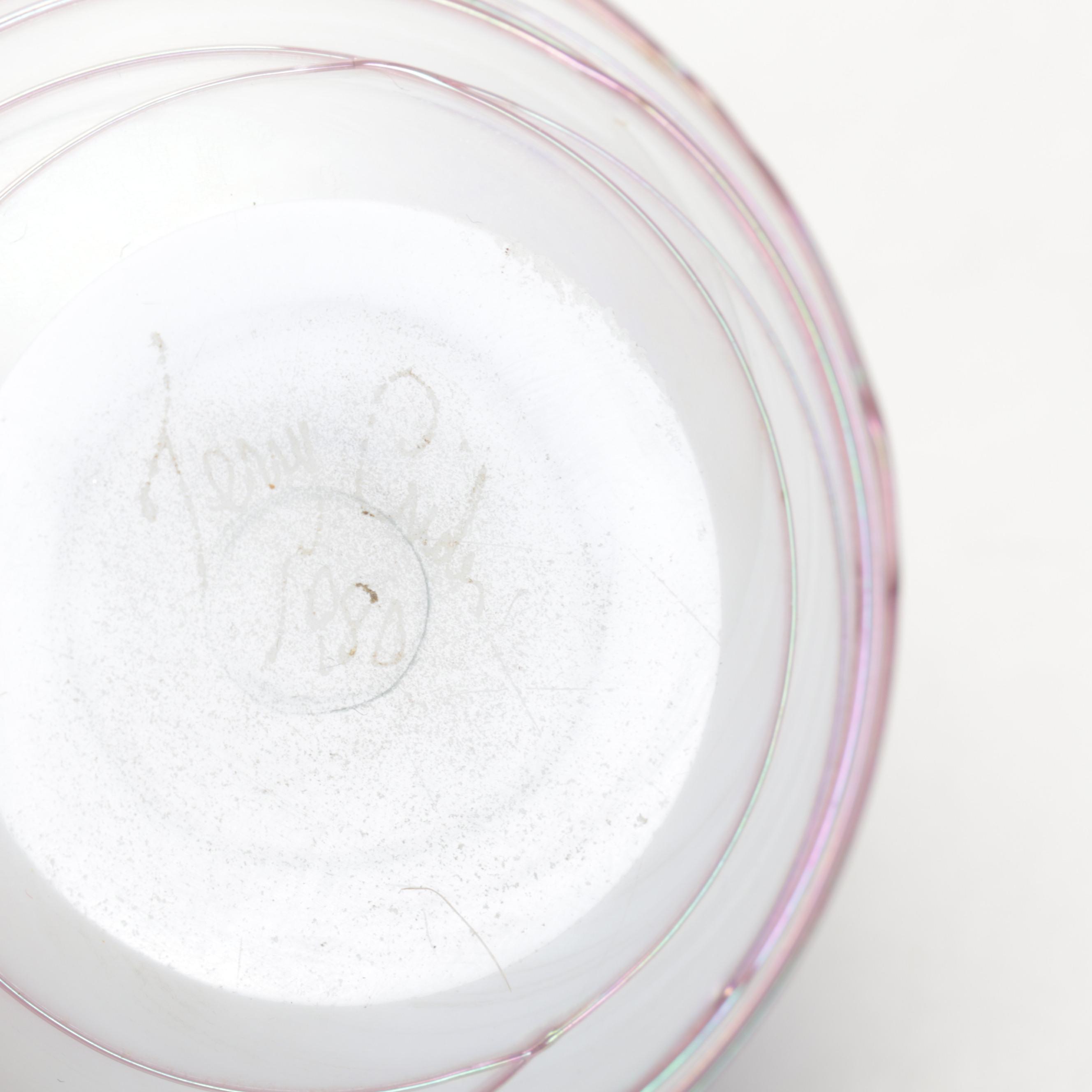 Art Glass Paperweights with Turned and Carved Wood Décor