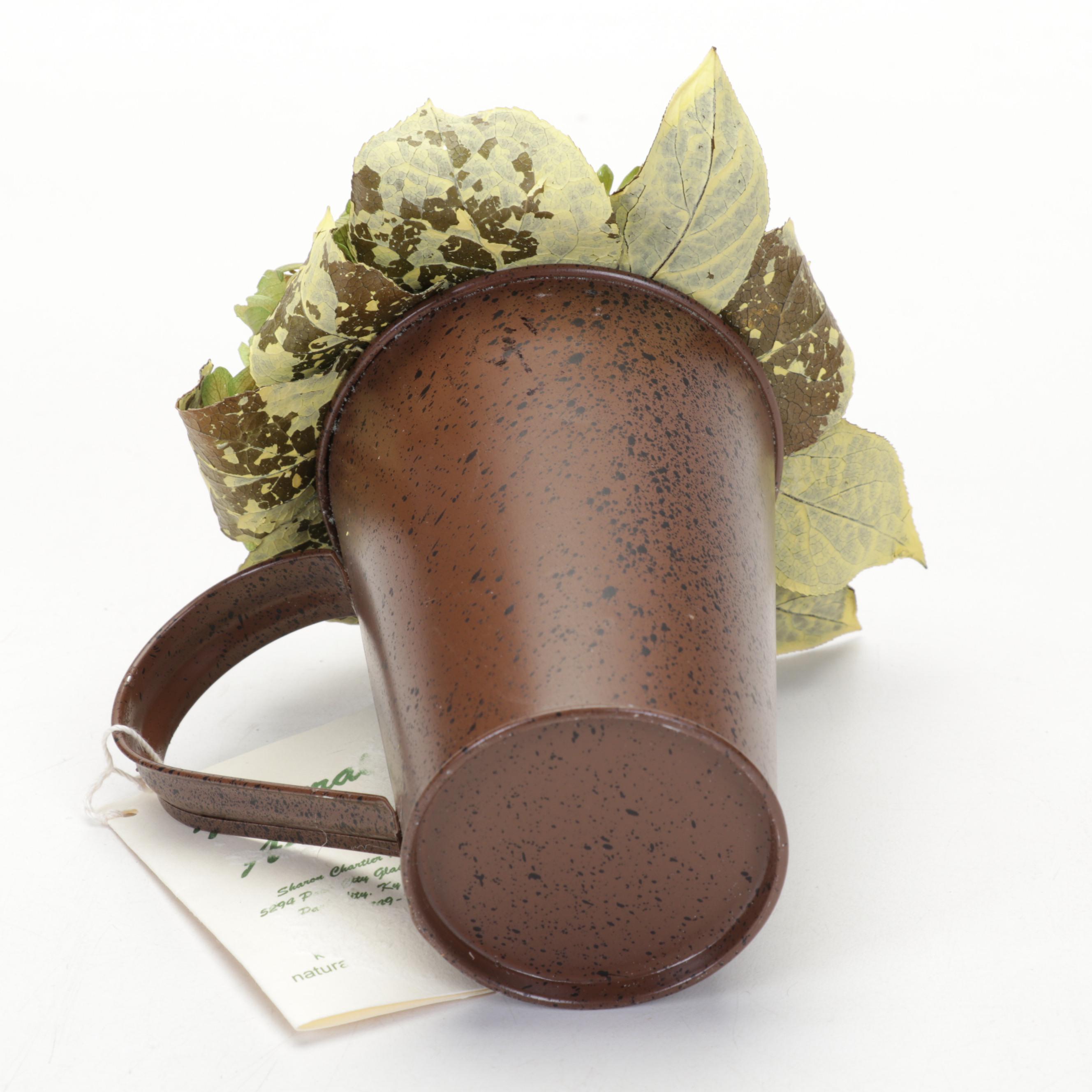 Art Glass Paperweights with Turned and Carved Wood Décor