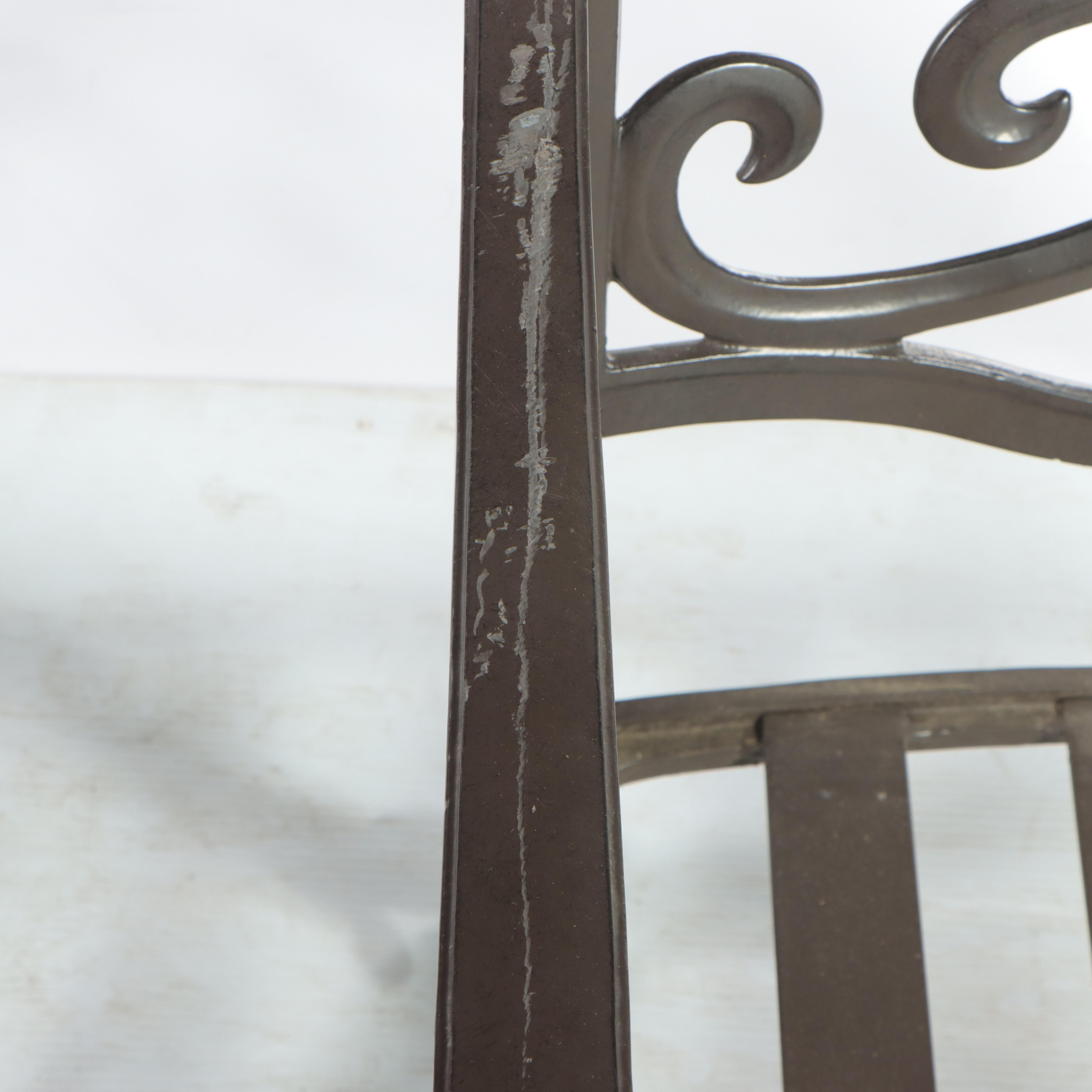 Pair of Frontgate Cast Aluminum Patio Lounge Chairs