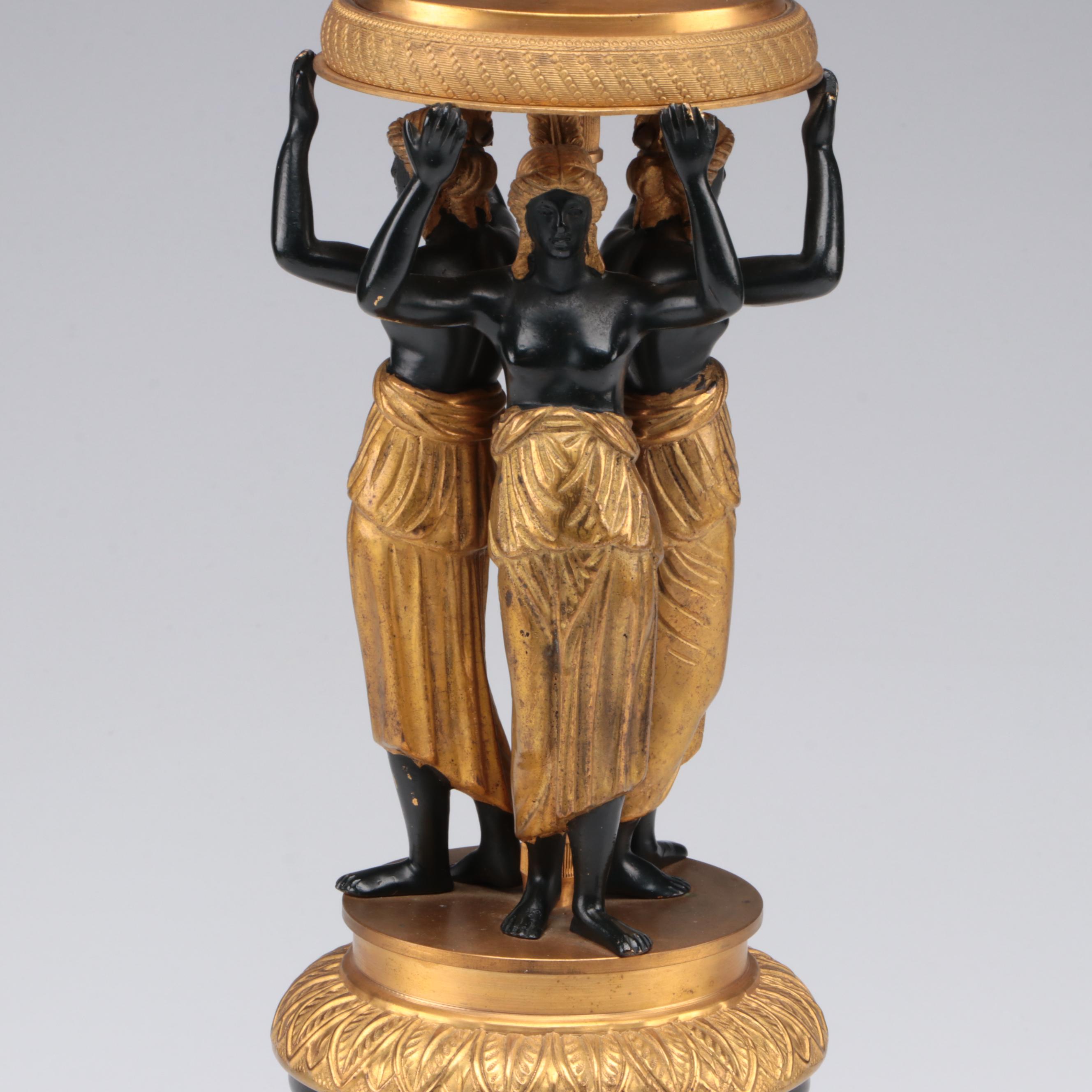 Neoclassical Gilt Bronze and Cut Glass Tazza