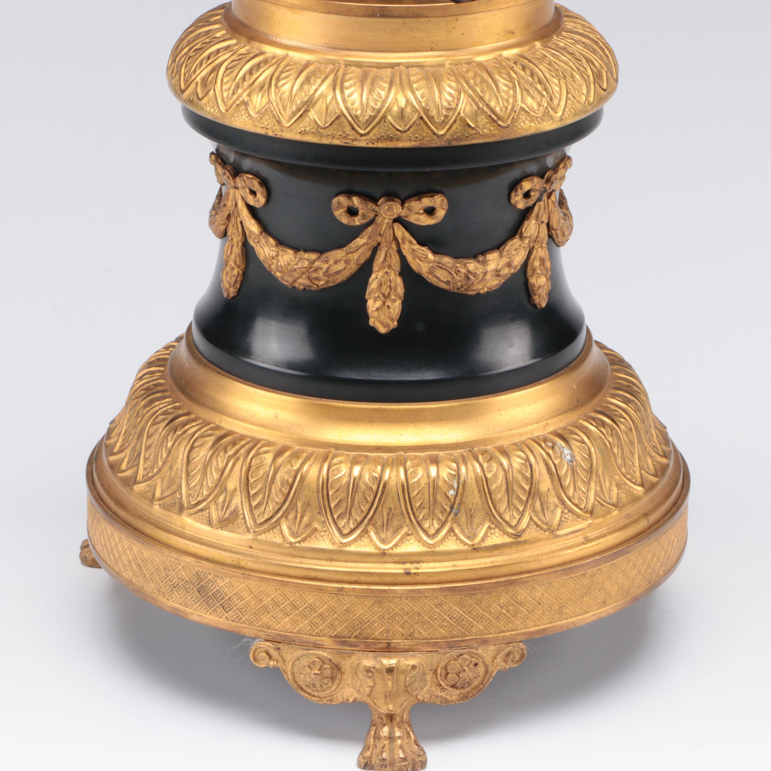 Neoclassical Gilt Bronze and Cut Glass Tazza