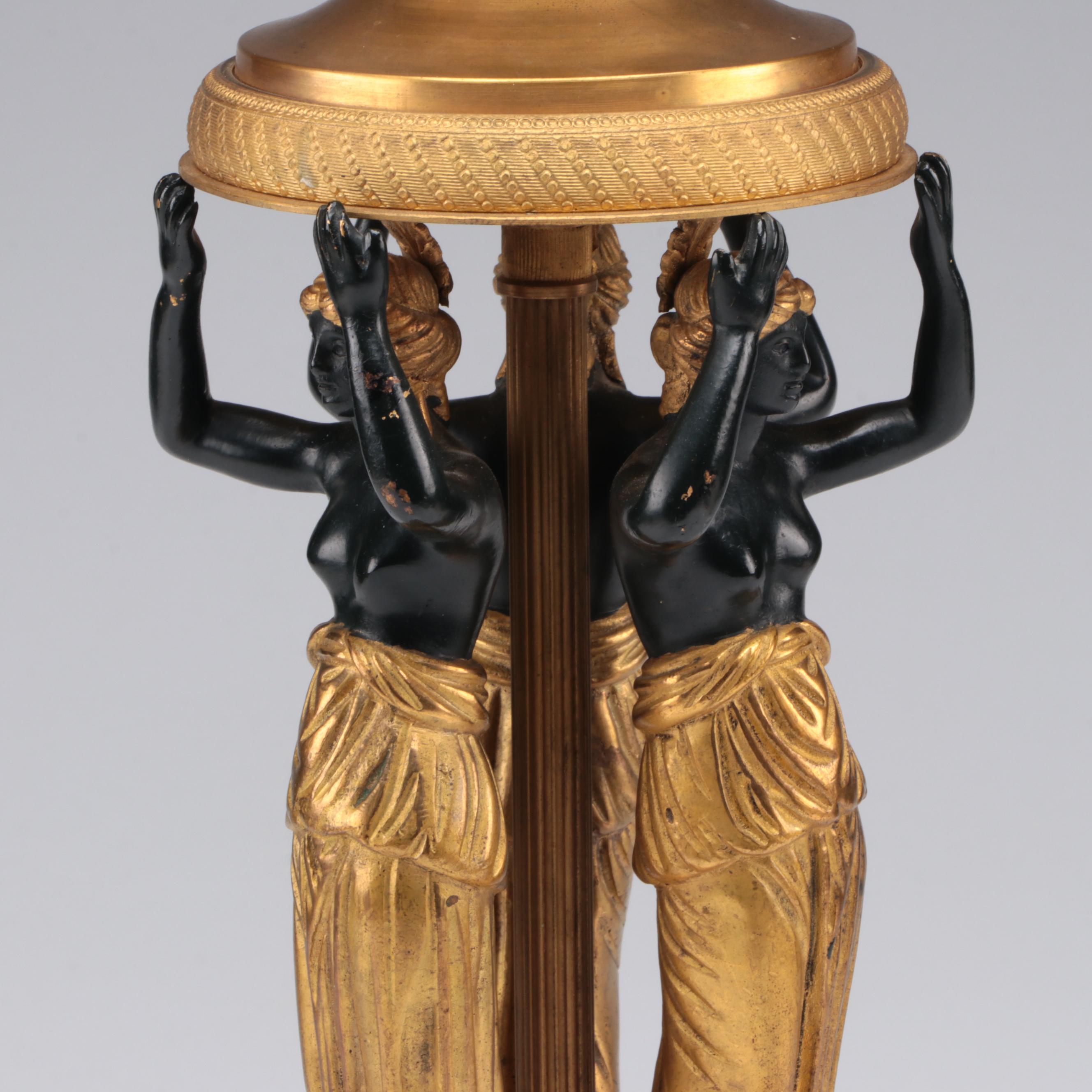 Neoclassical Gilt Bronze and Cut Glass Tazza