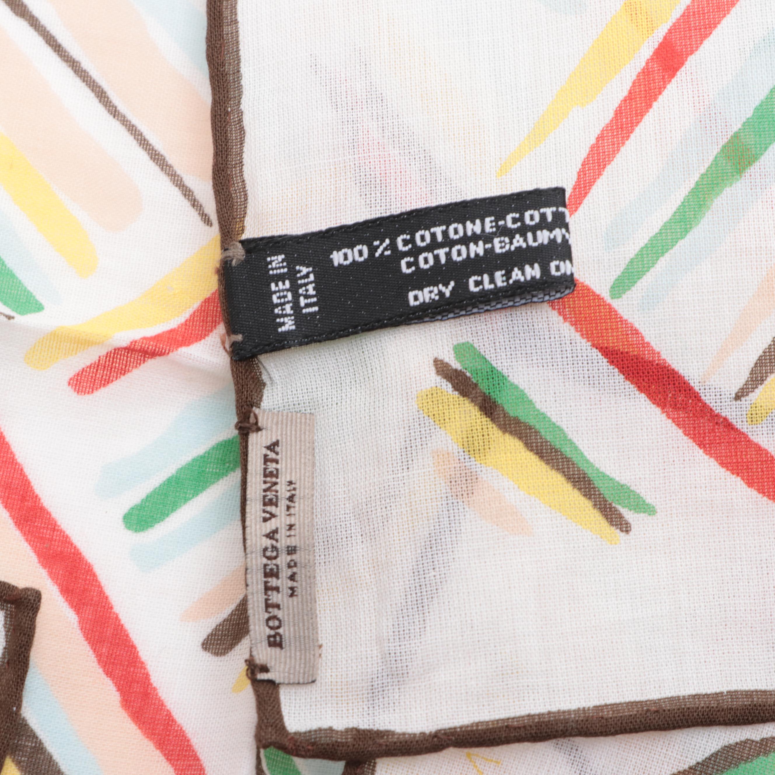 Bottega Veneta Pocket Square in Cotton