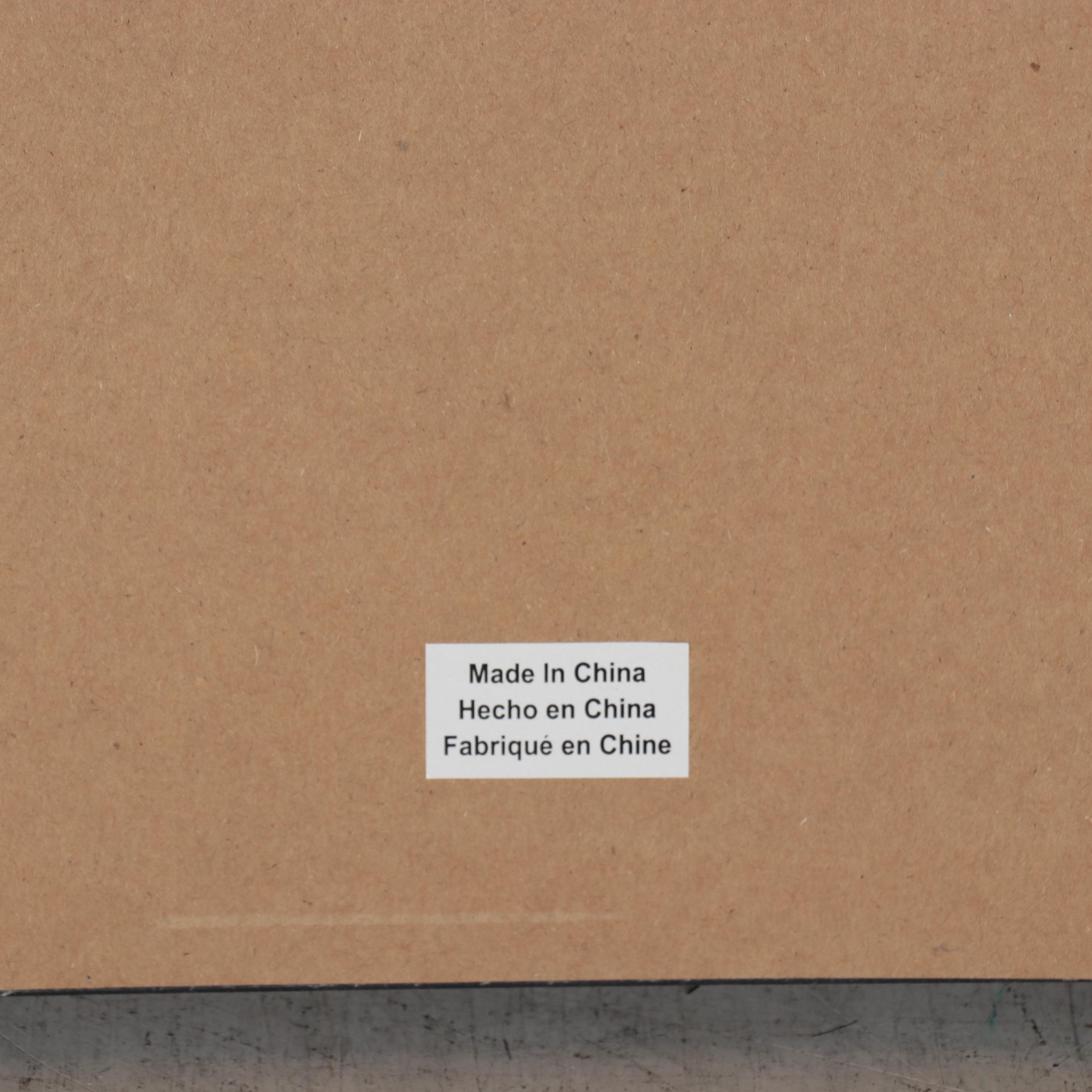 Giclée of Parked Bicycle With Basket of Flowers