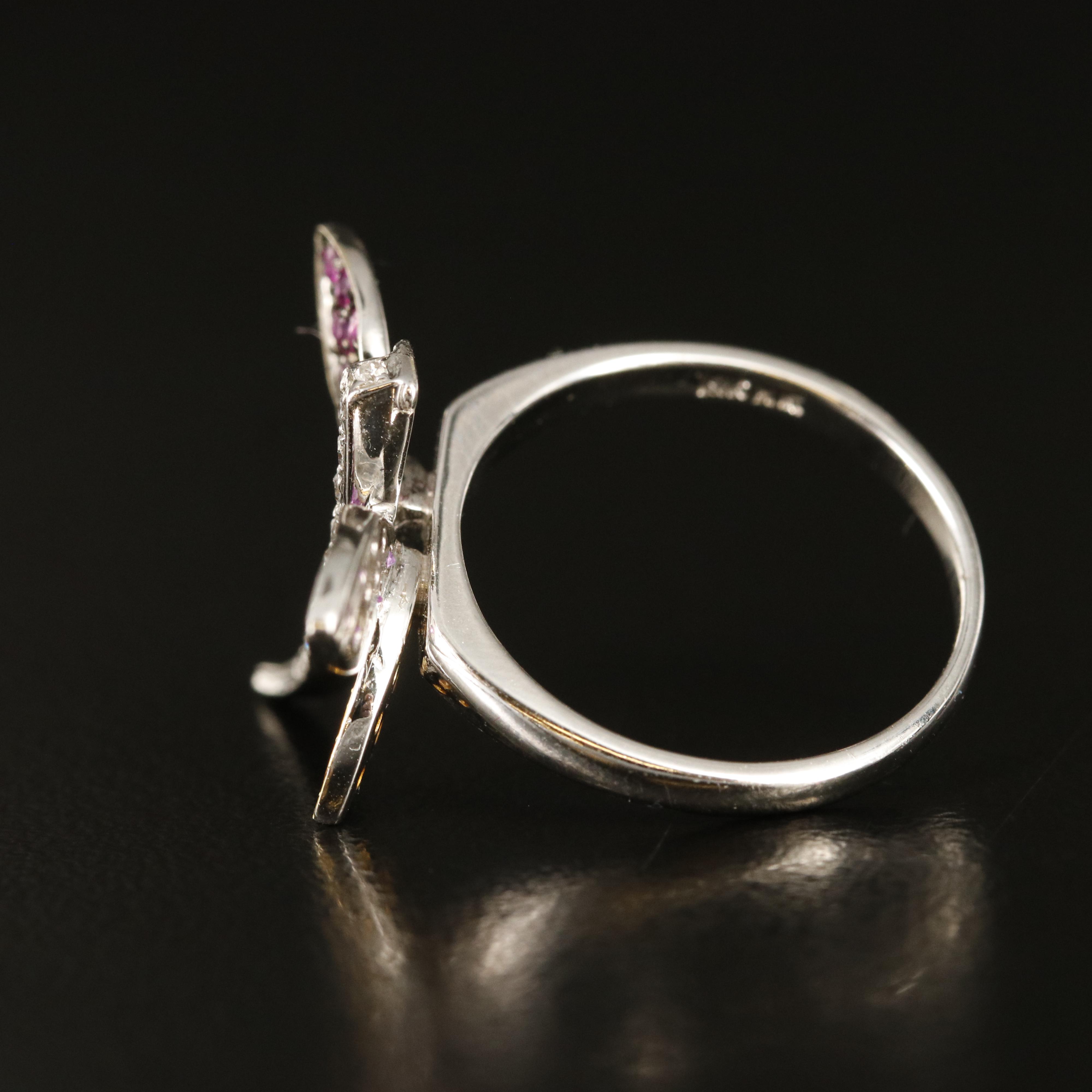 Le Vian 14K Ruby, Sapphire and Diamond Dragonfly Ring