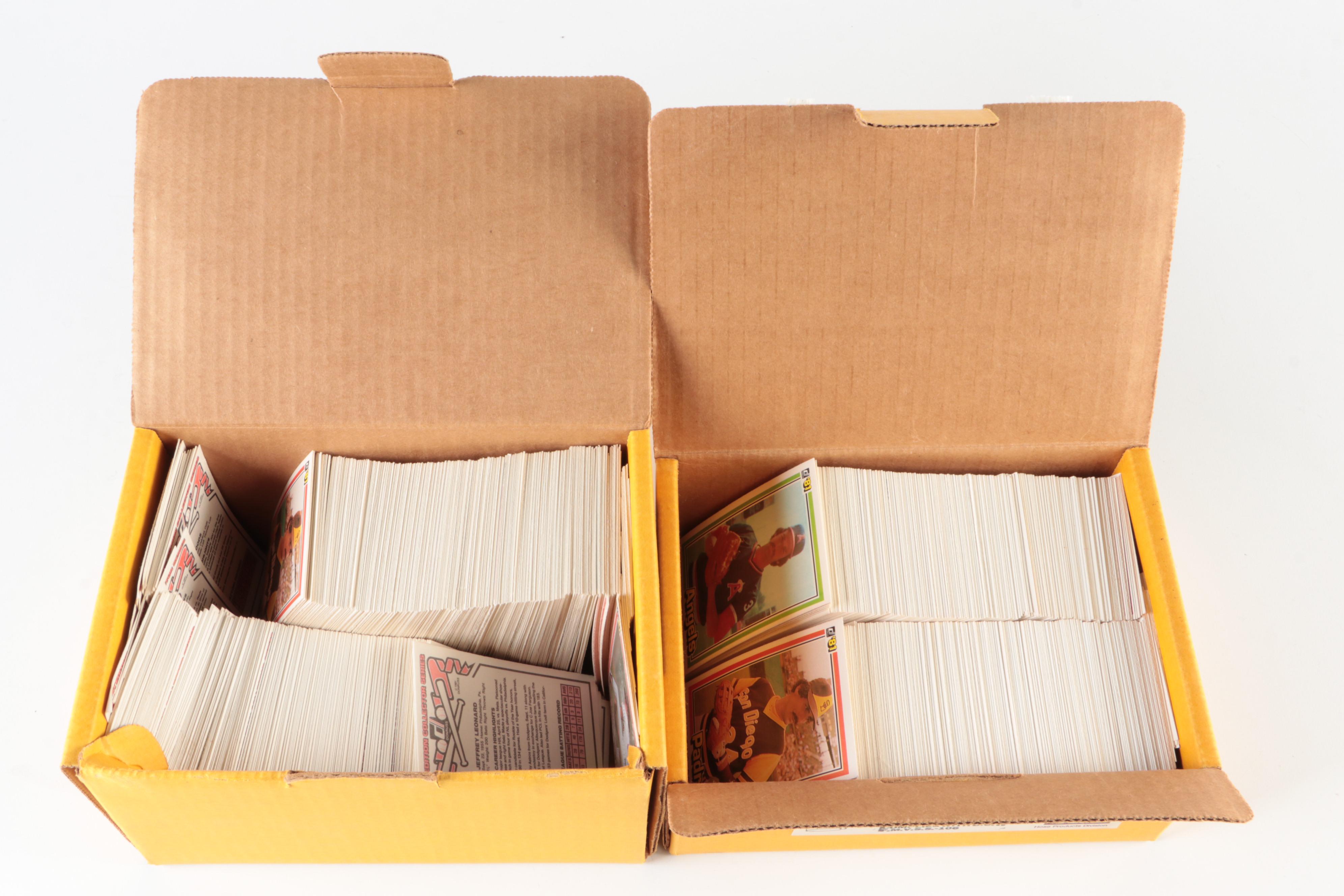 1981 Donruss Baseball Cards Partial Sets with Jenkins, Palmer and More