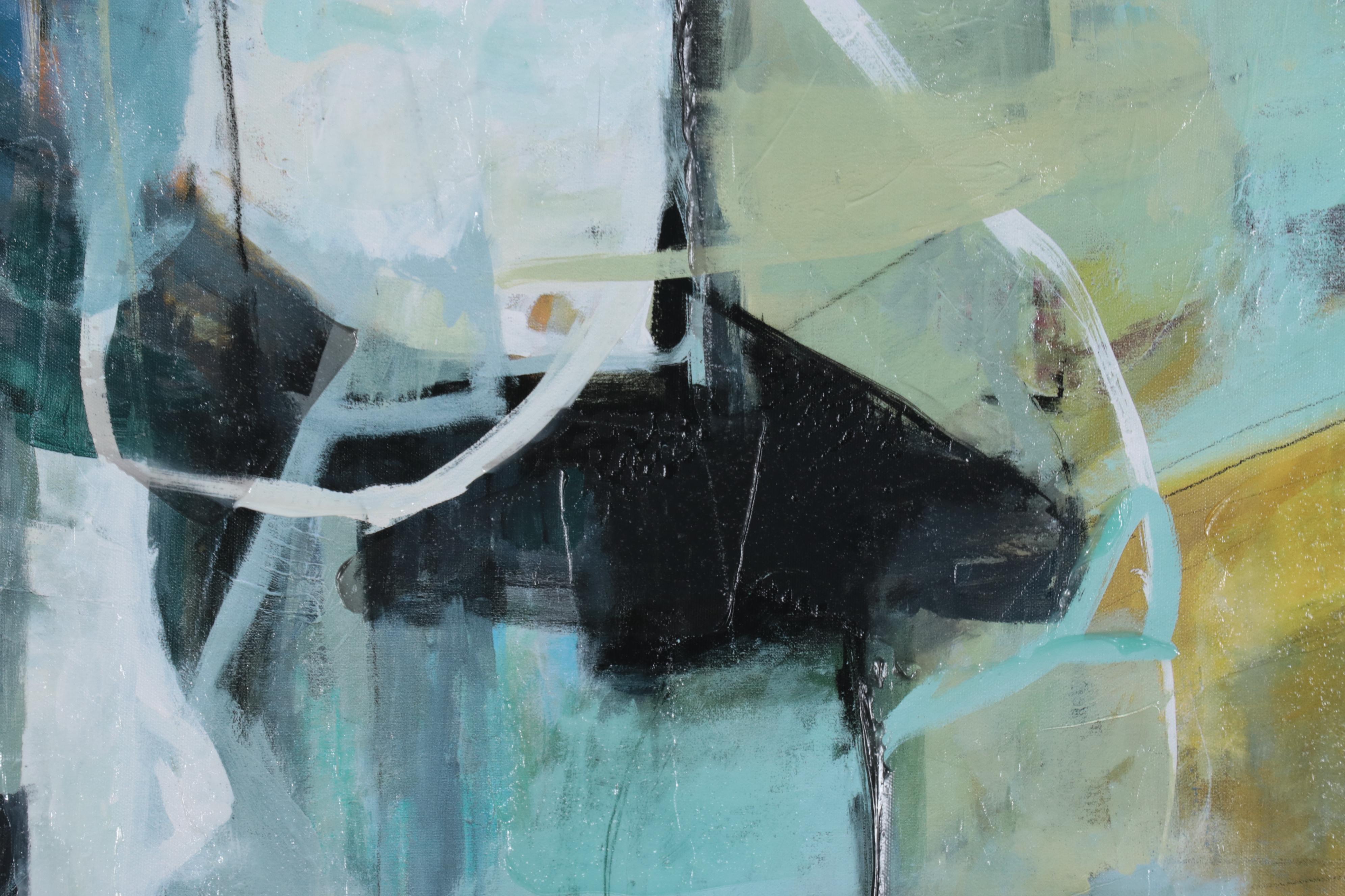 Abstract Embellished Giclée After C.J. Anderson "Skyline II"