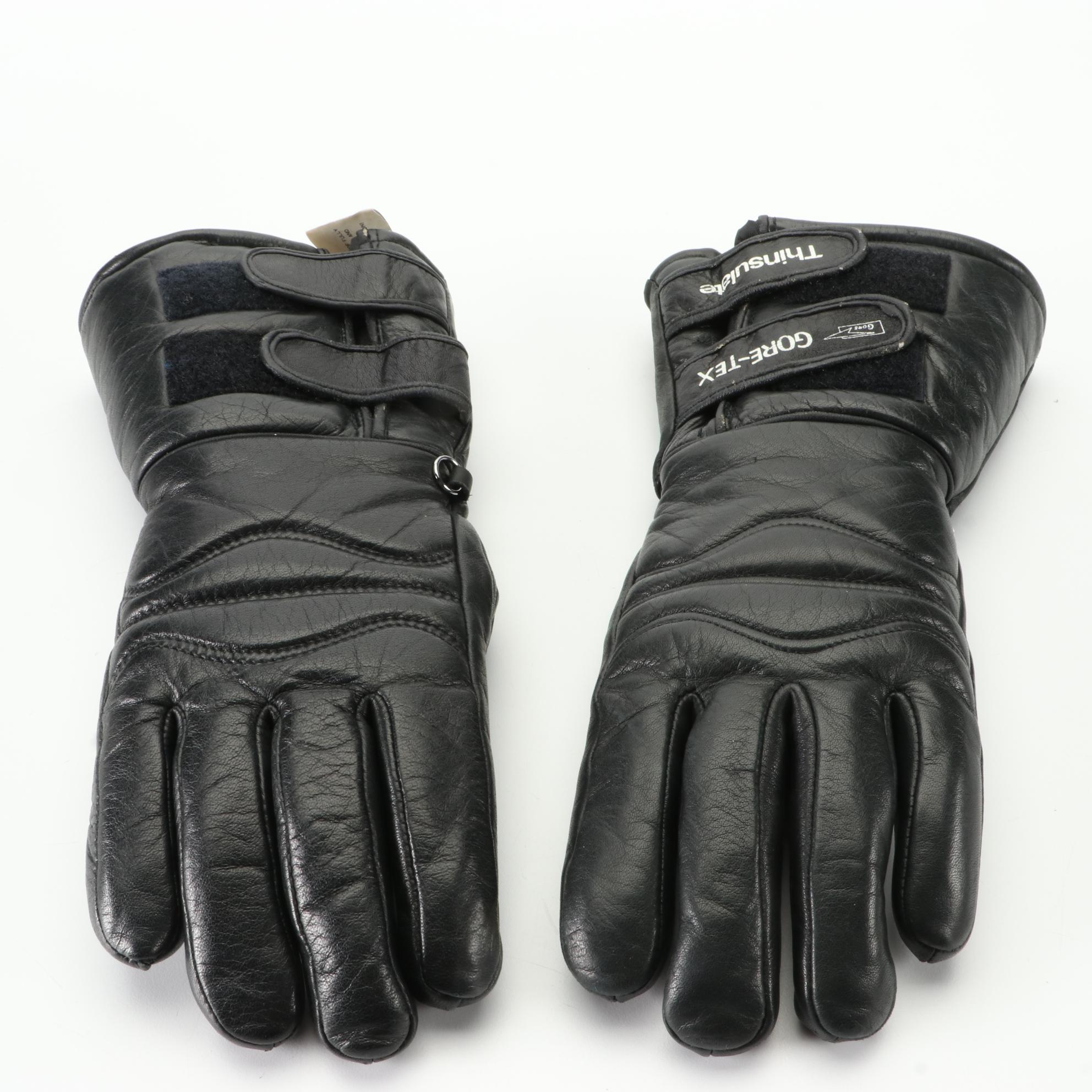 Bighorn Sheepskin Company Hat, Trapper Hat, and Olympia Sports Leather Gloves