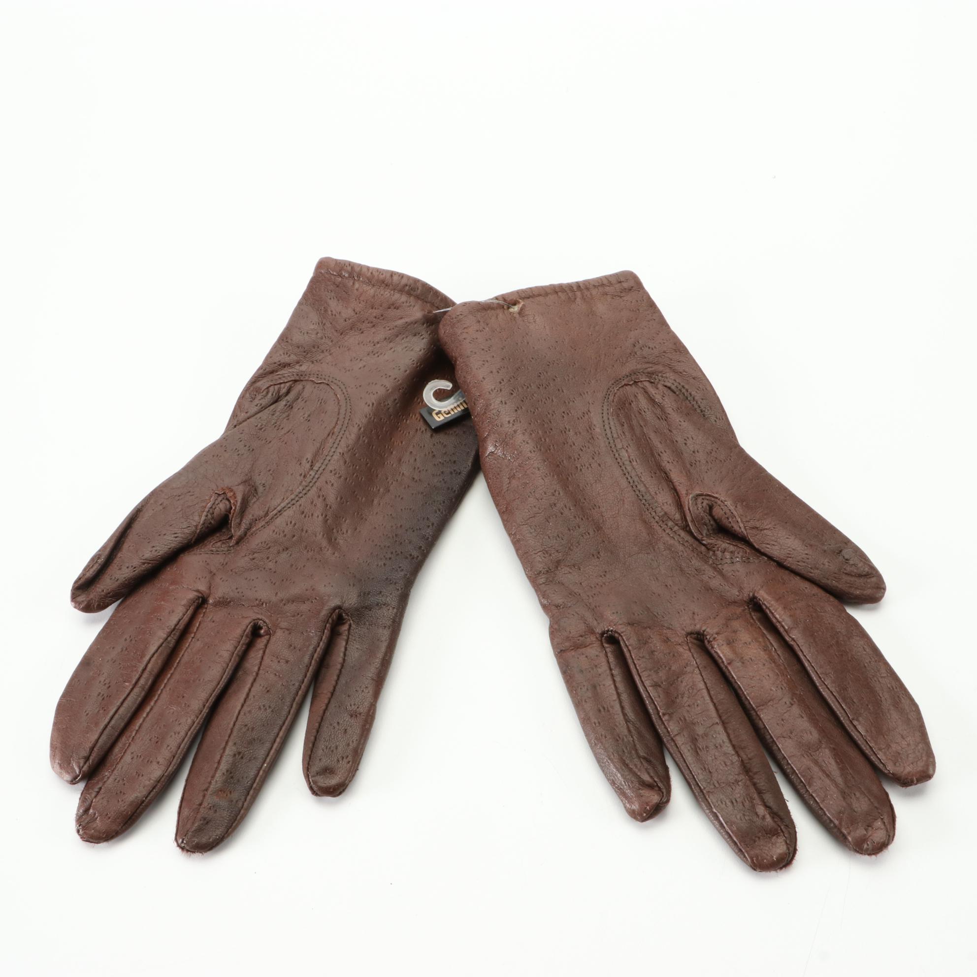 Bighorn Sheepskin Company Hat, Trapper Hat, and Olympia Sports Leather Gloves