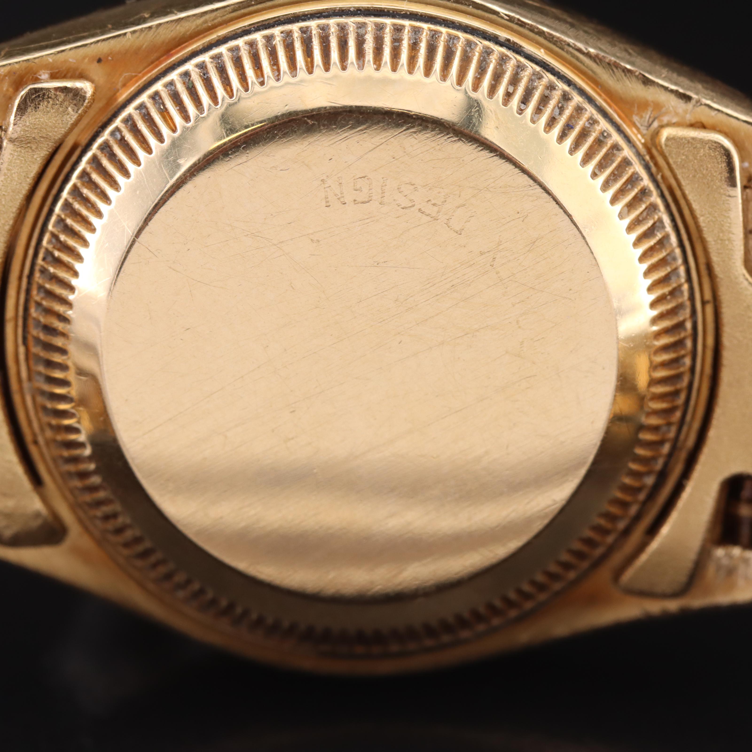 1985 18K Rolex Datejust President Bracelet Watch