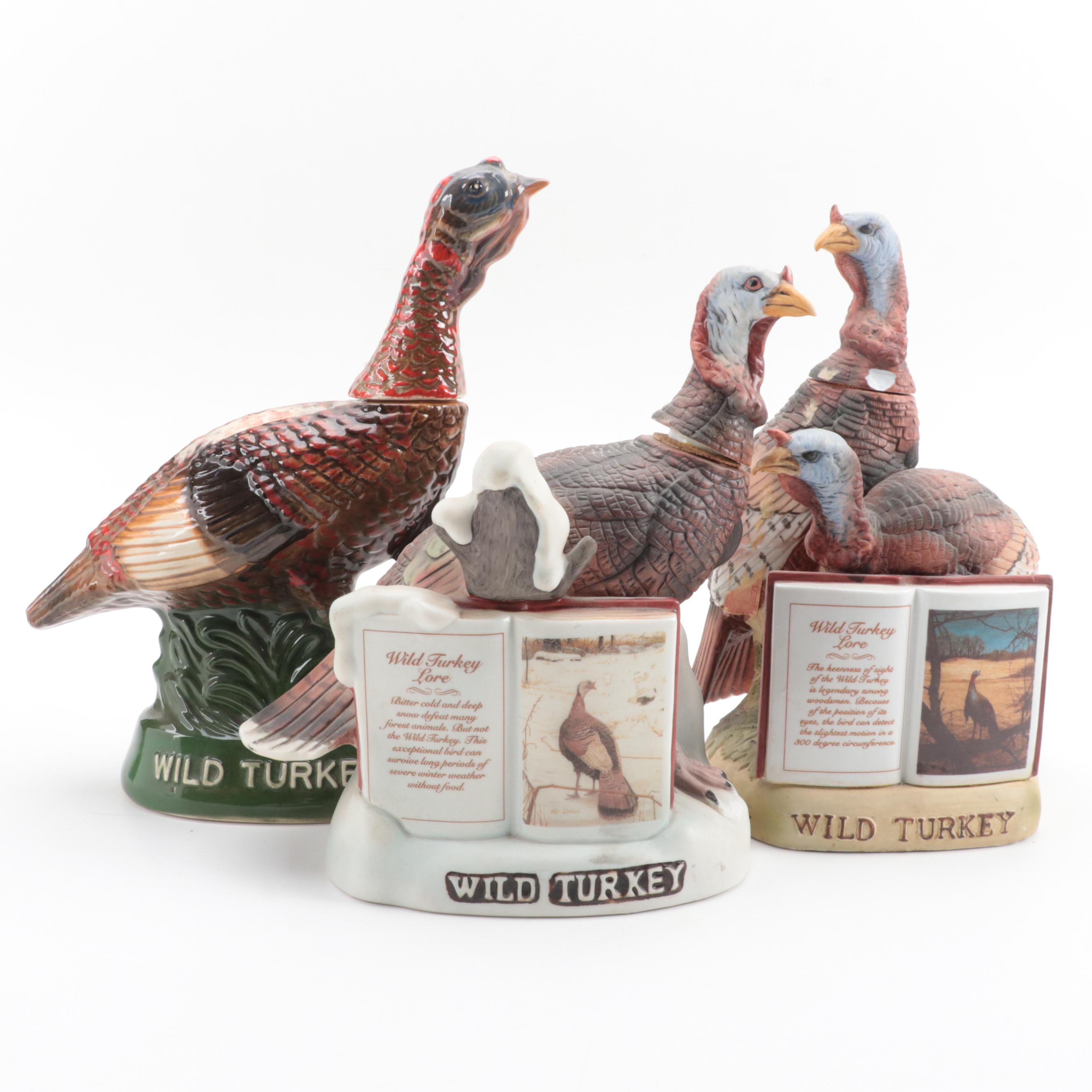 Austin Nichols and Co. Porcelain Wild Turkey Decanters