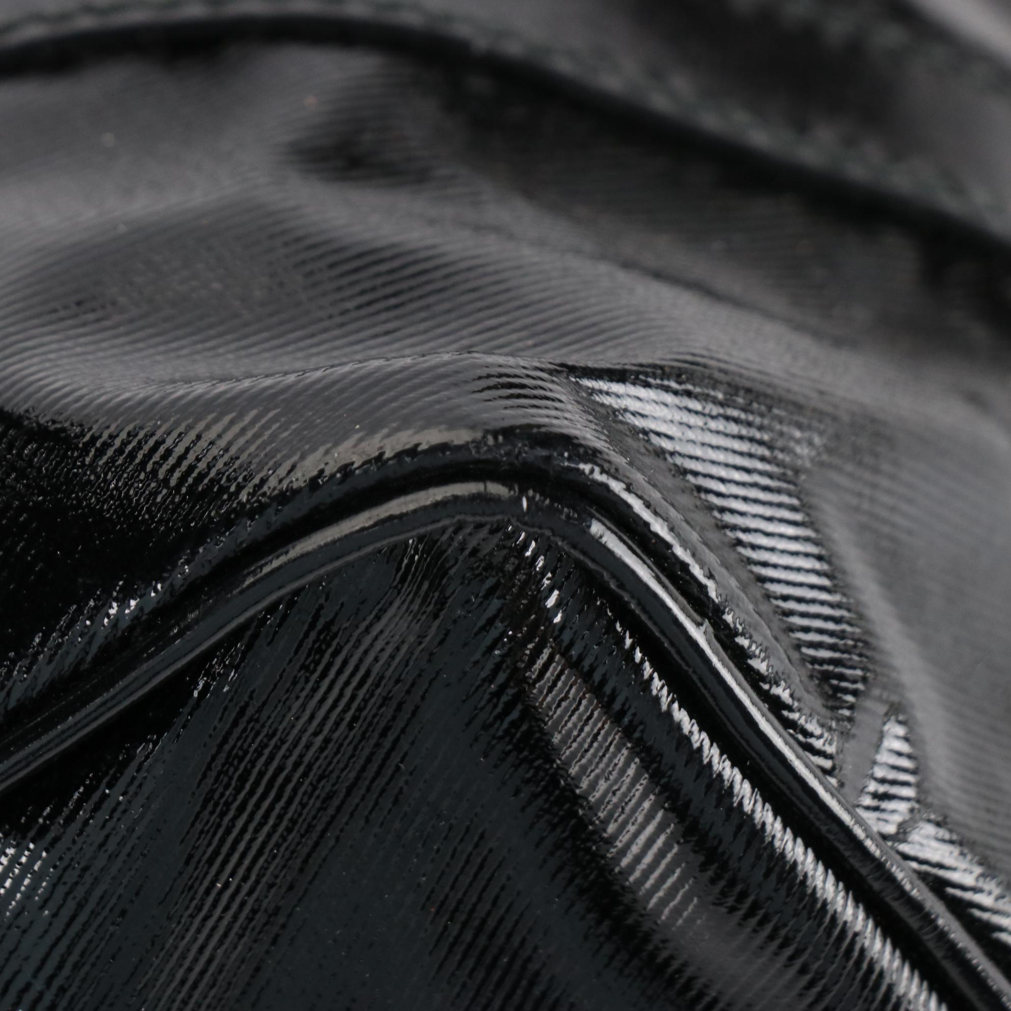 Gucci Small Joy Boston Handbag in Black Coated Nylon and Leather