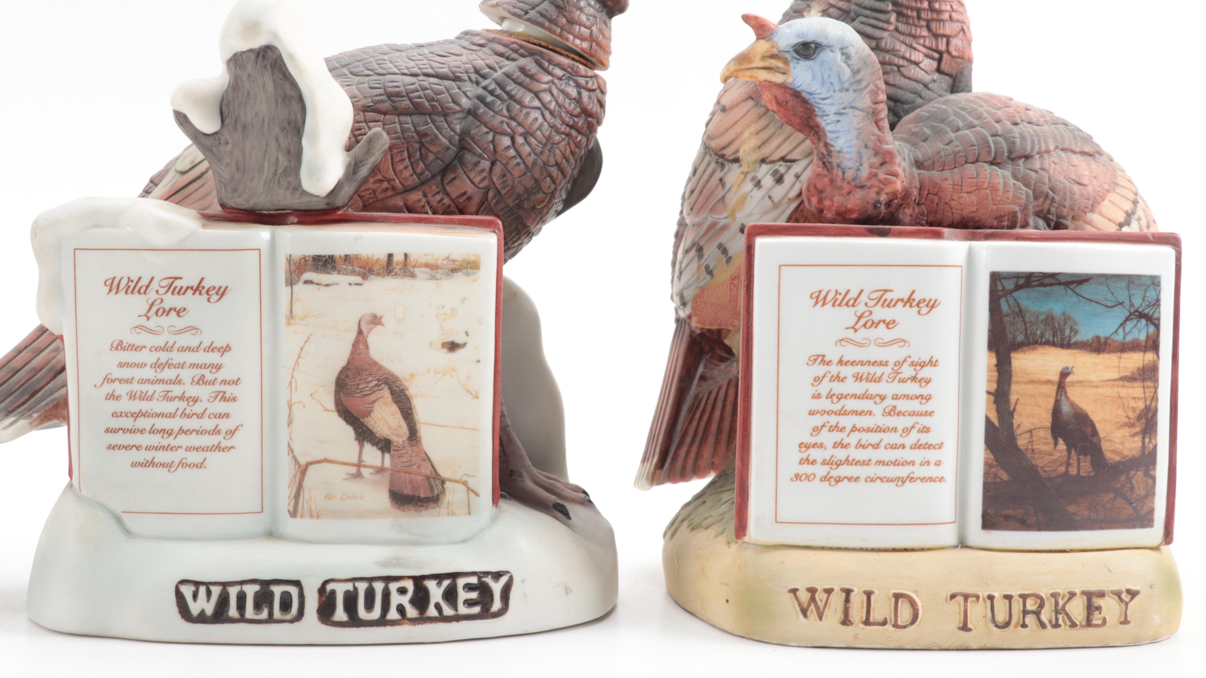 Austin Nichols and Co. Porcelain Wild Turkey Decanters
