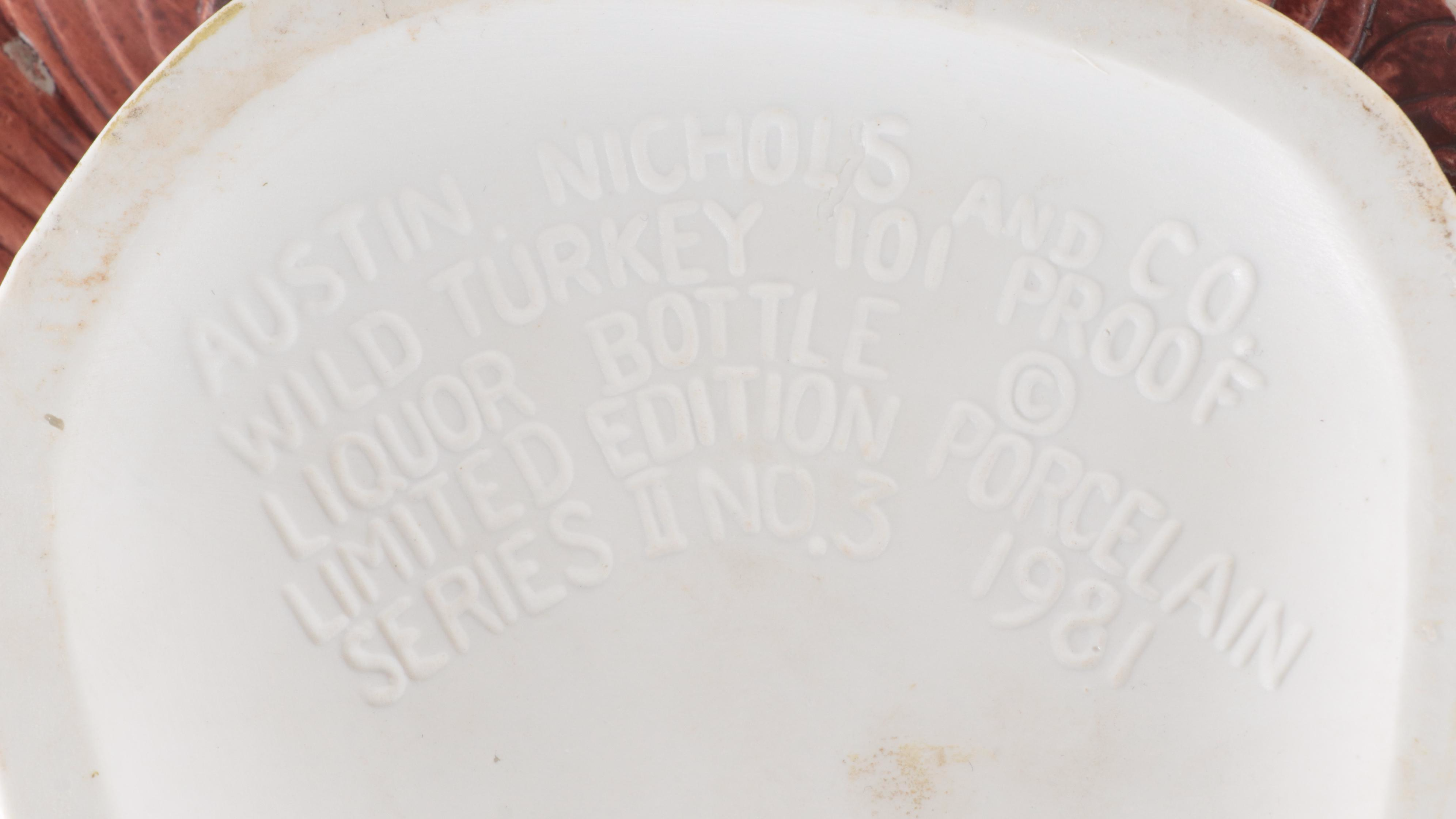 Austin Nichols and Co. Porcelain Wild Turkey Decanters