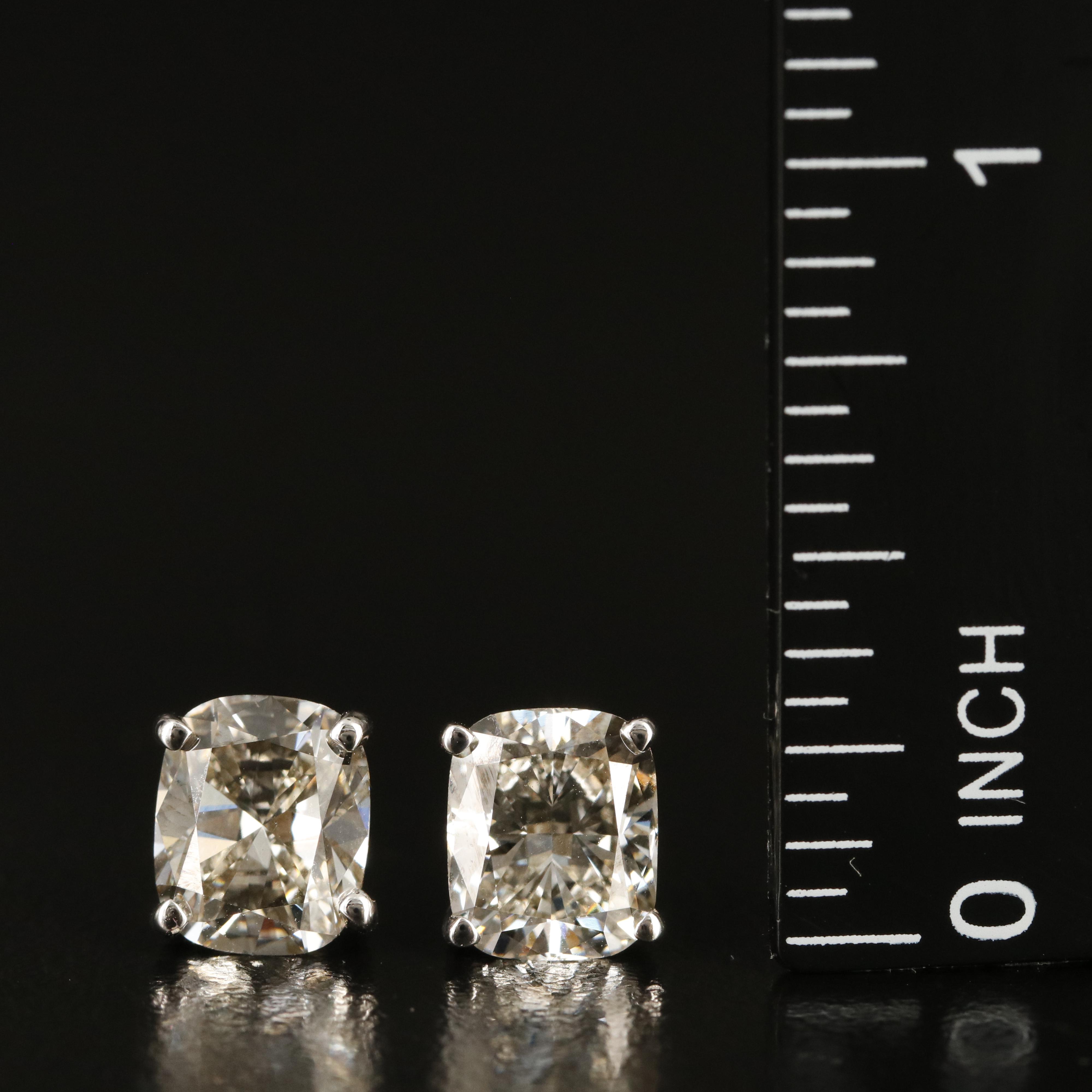 14K 4.40 CTW Lab Grown Diamond Stud Earrings