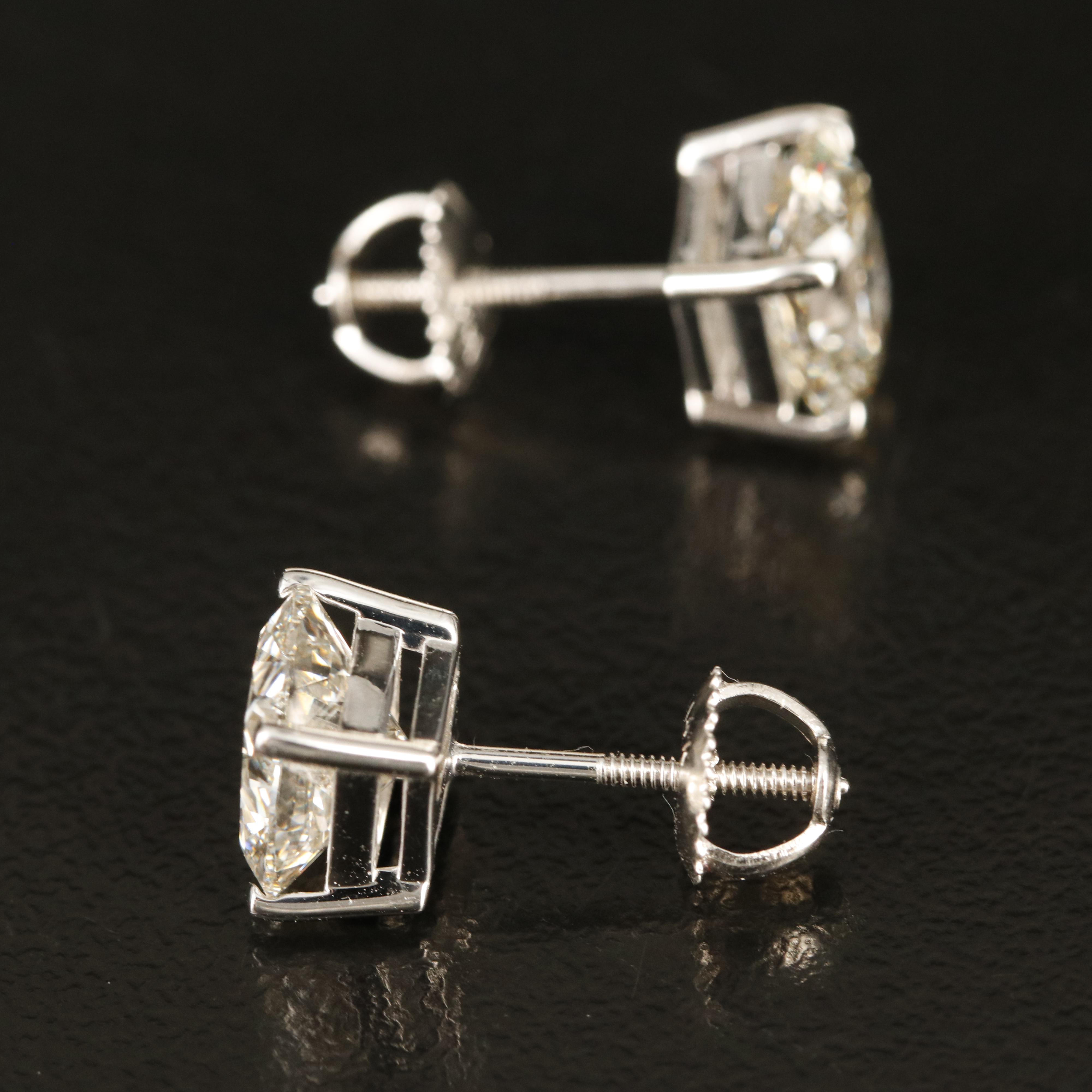 14K 4.40 CTW Lab Grown Diamond Stud Earrings