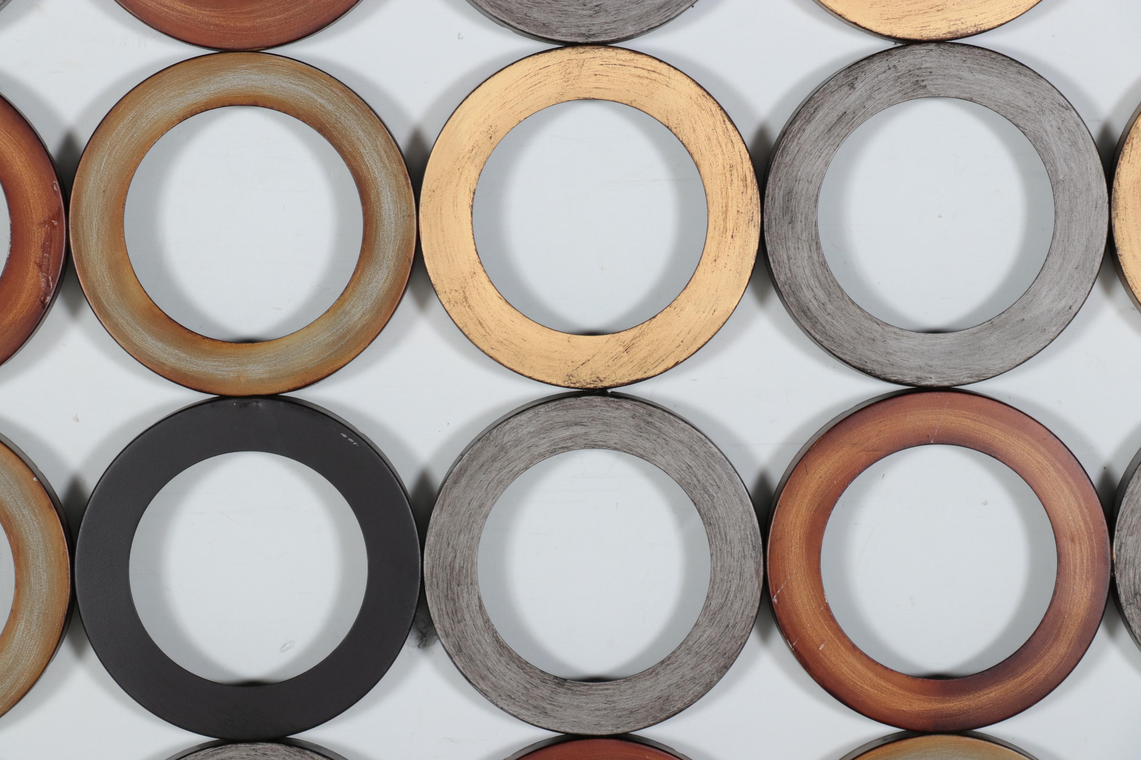 Abstract Geometric Metal Wall Sculpture