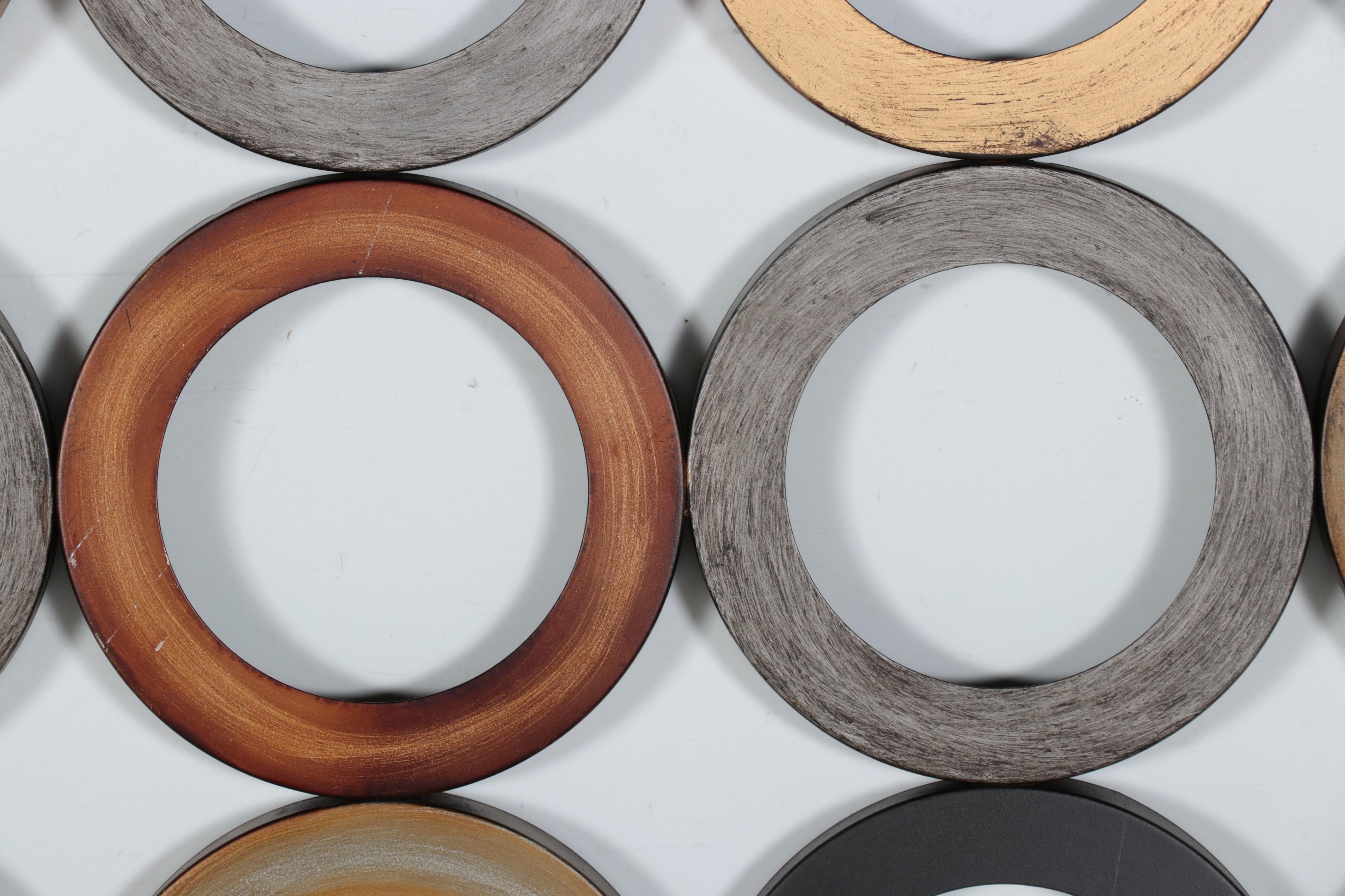 Abstract Geometric Metal Wall Sculpture