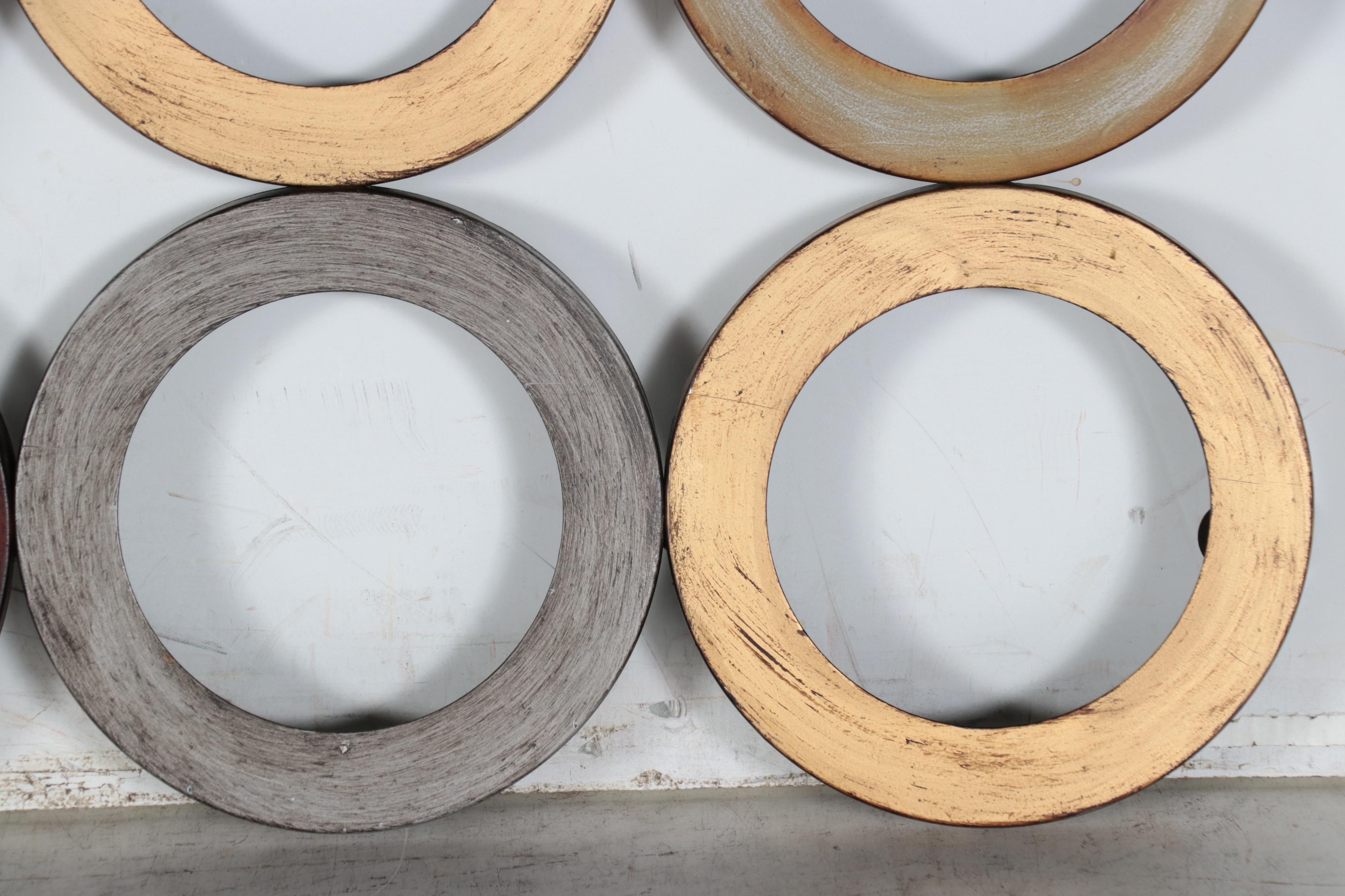 Abstract Geometric Metal Wall Sculpture