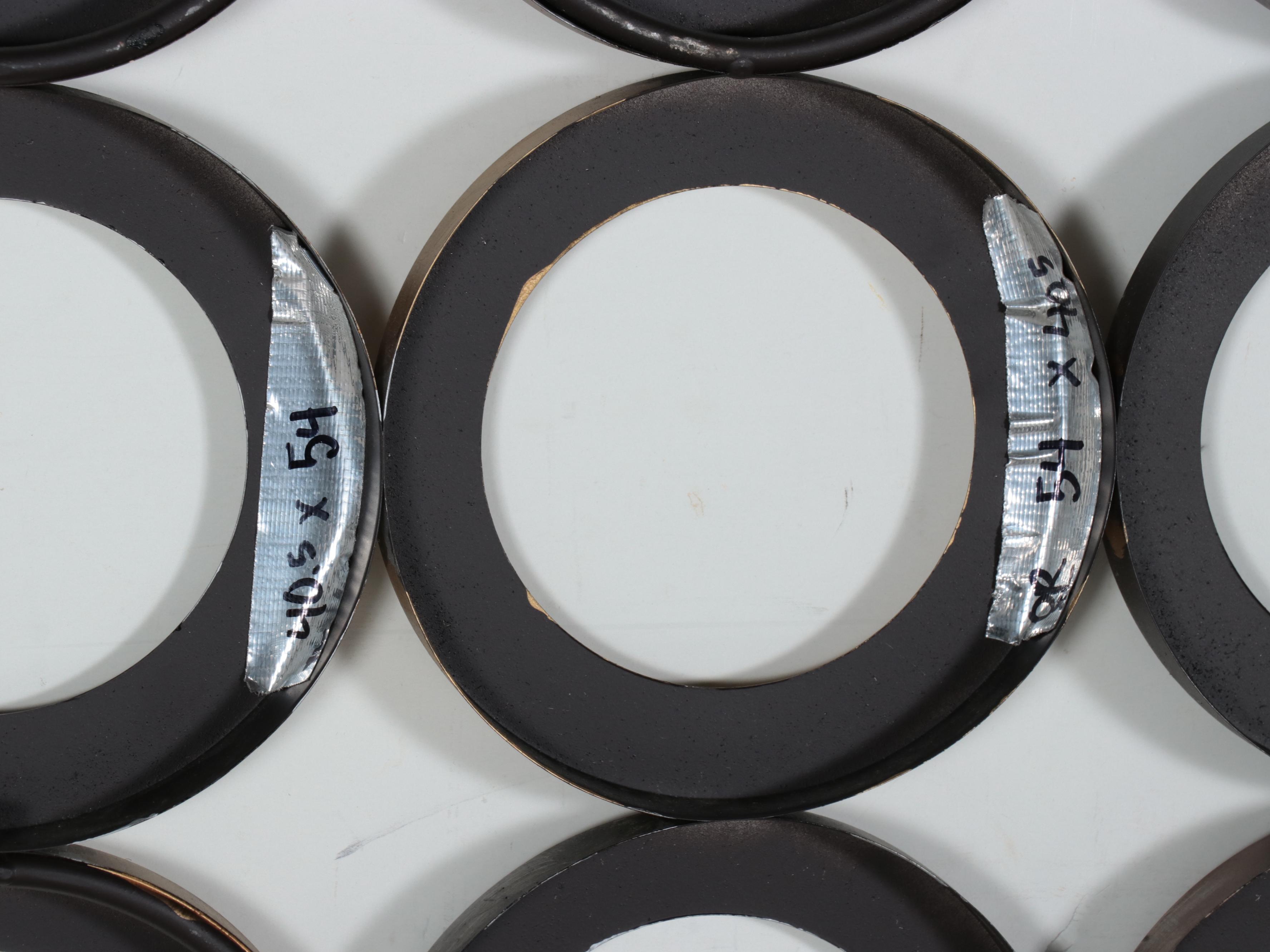 Abstract Geometric Metal Wall Sculpture