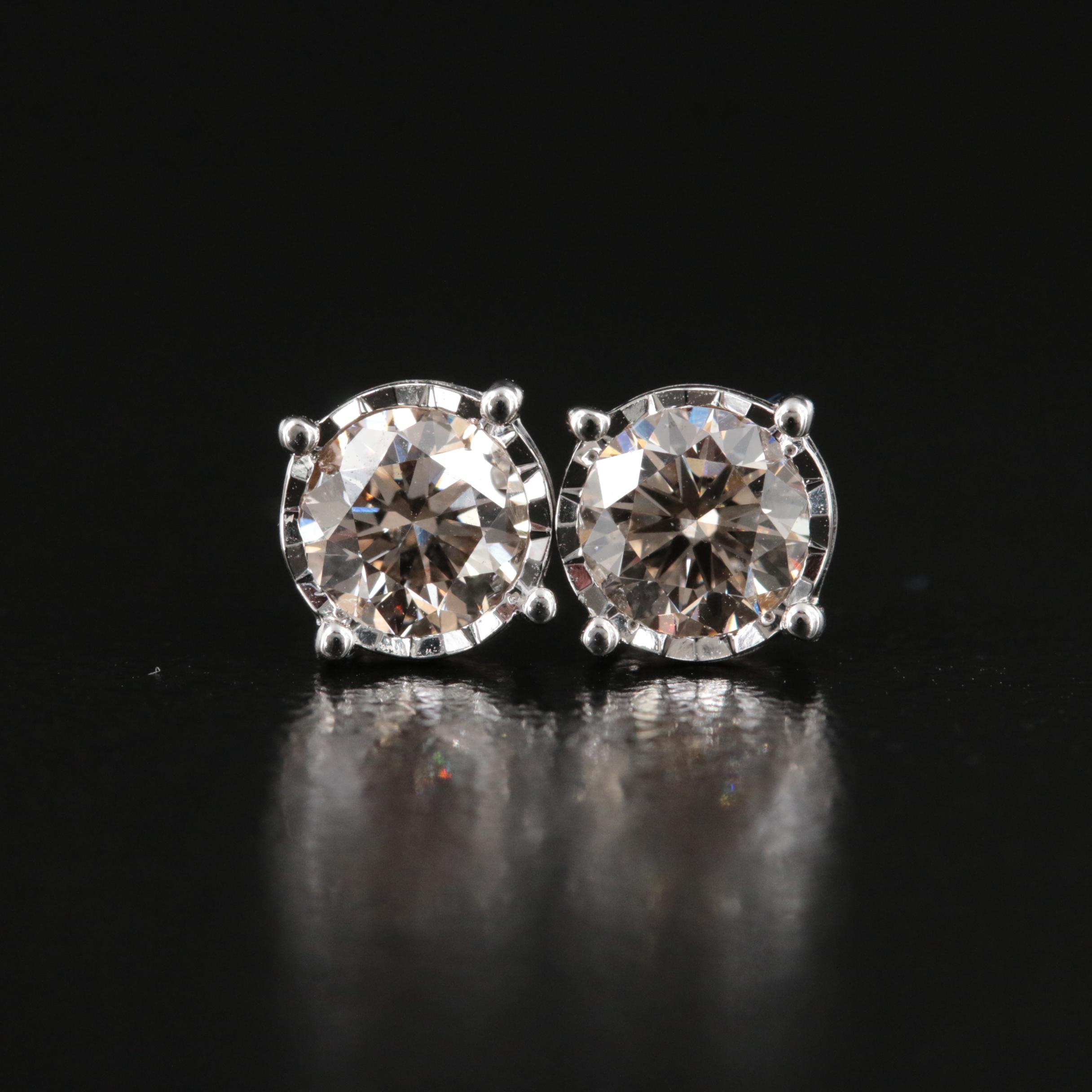 14K 0.78 CTW Lab Grown Diamond Stud Earrings