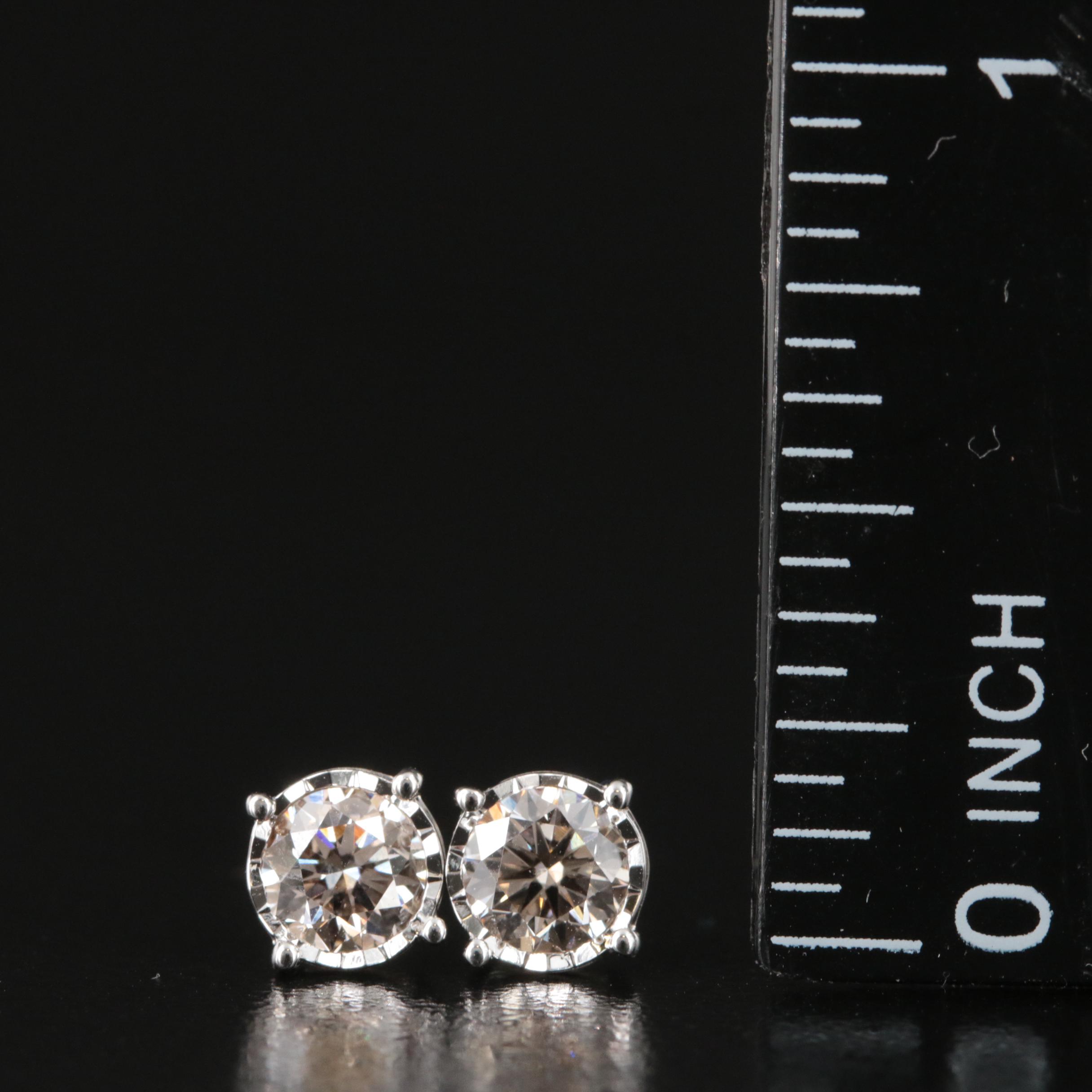 14K 0.78 CTW Lab Grown Diamond Stud Earrings