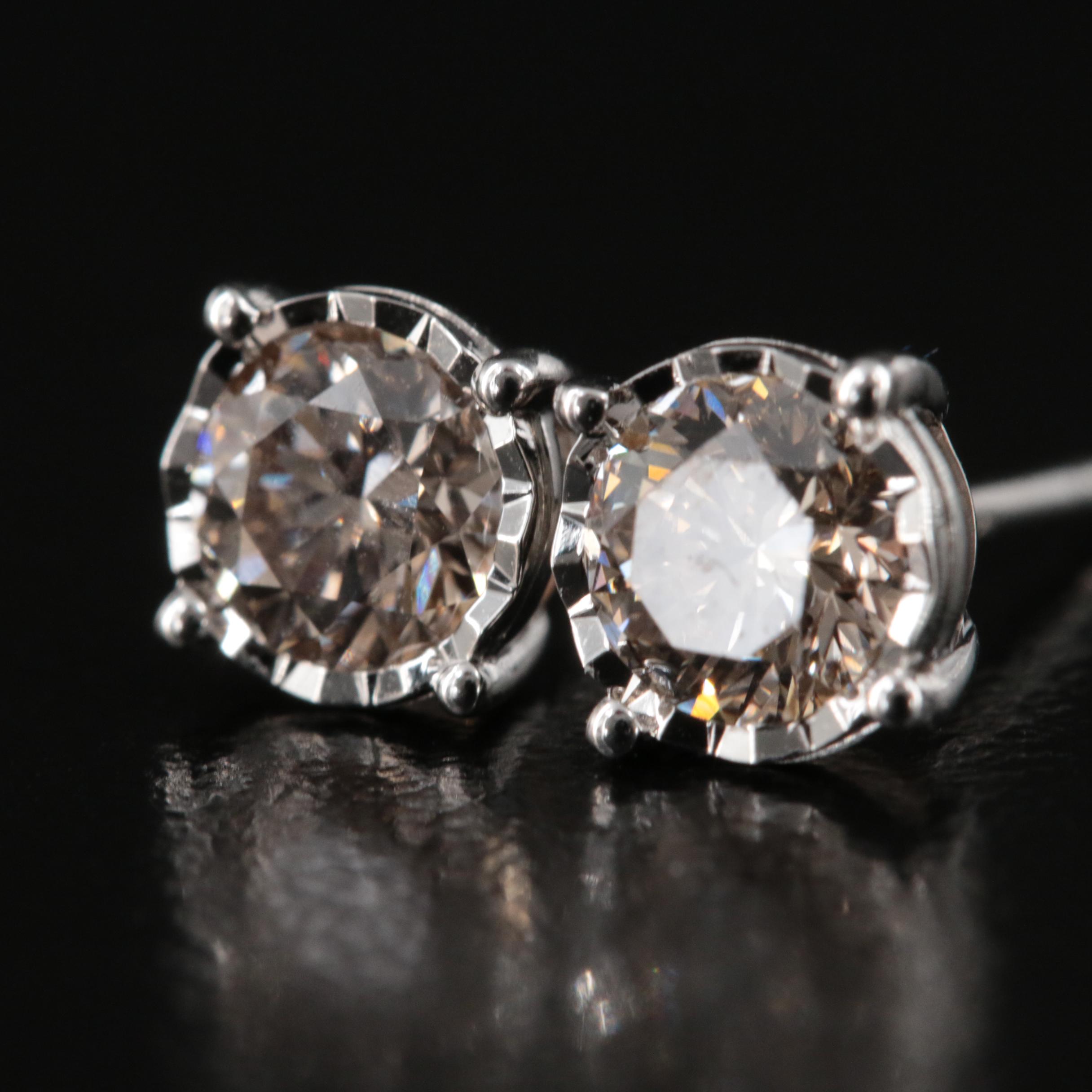 14K 0.78 CTW Lab Grown Diamond Stud Earrings