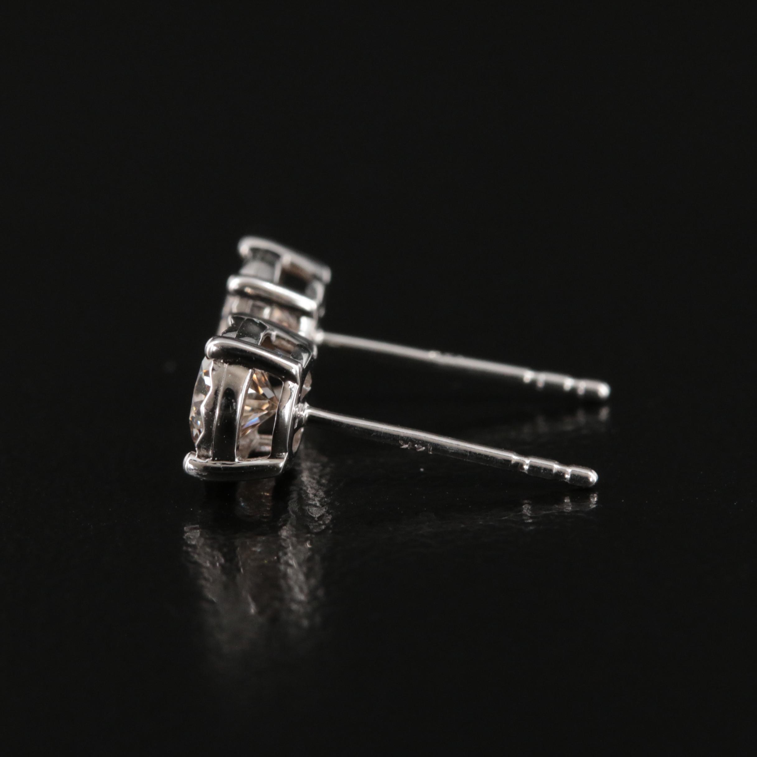 14K 0.78 CTW Lab Grown Diamond Stud Earrings