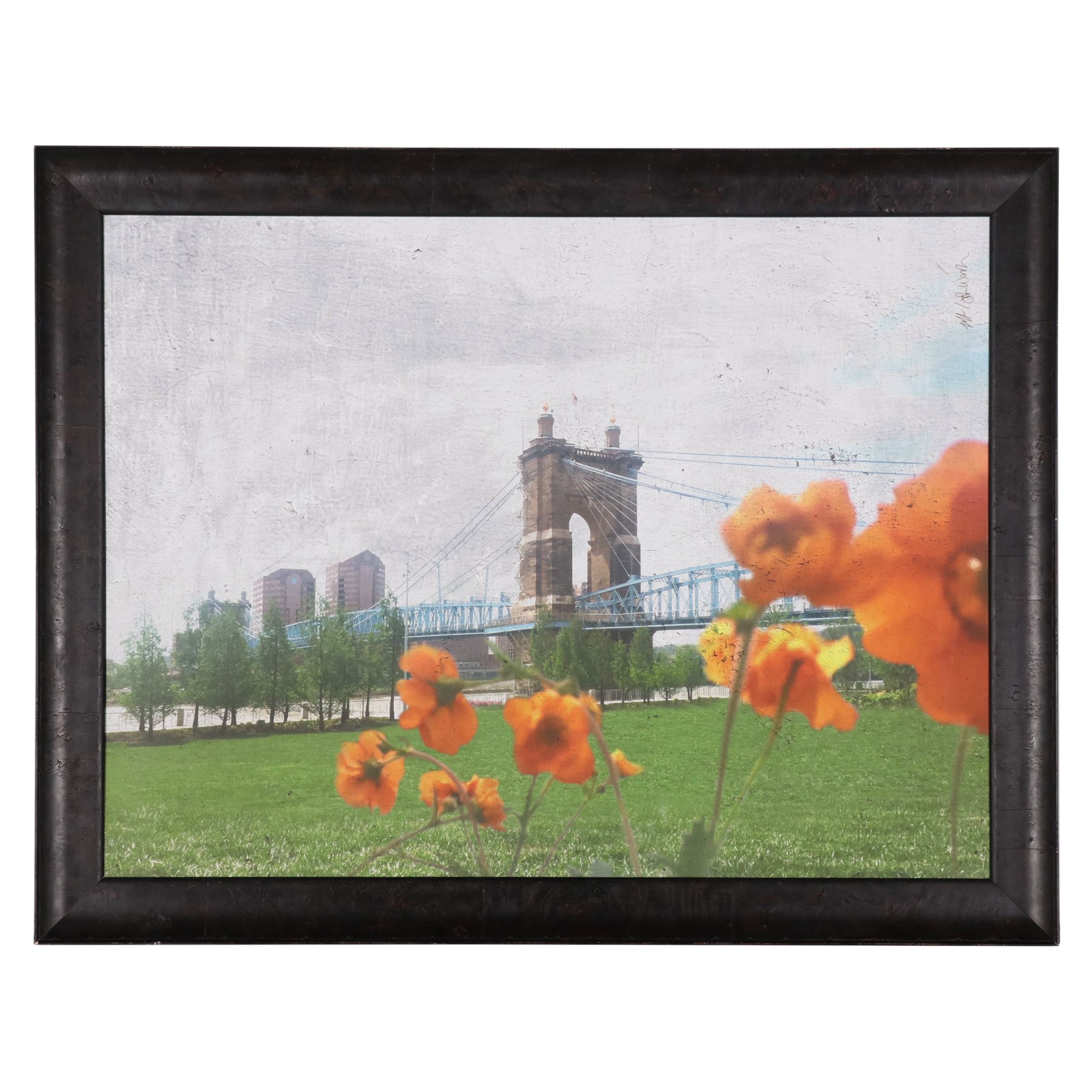 Giclée of Landscape With Roebling Bridge, 2017