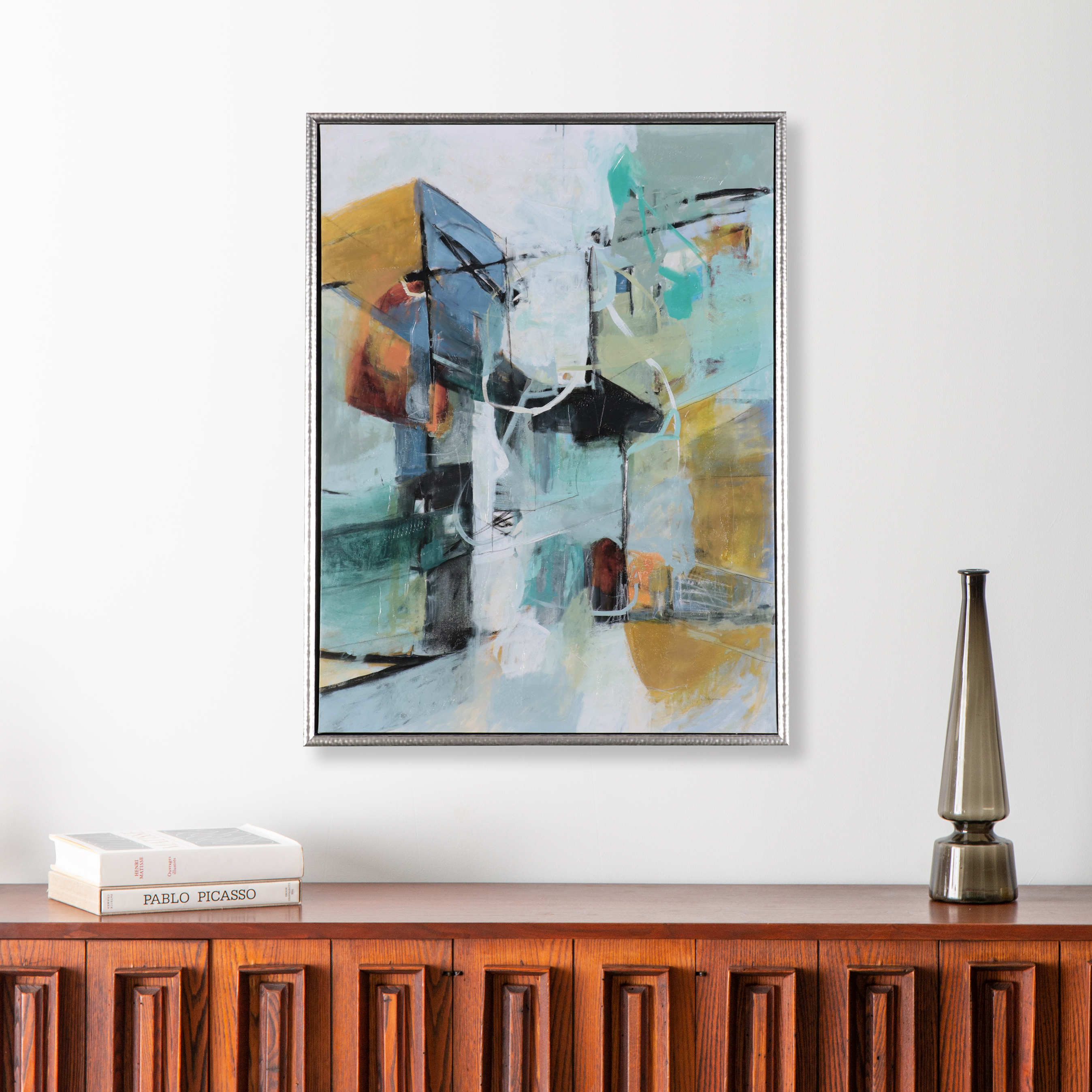 Abstract Embellished Giclée After C.J. Anderson "Skyline II"