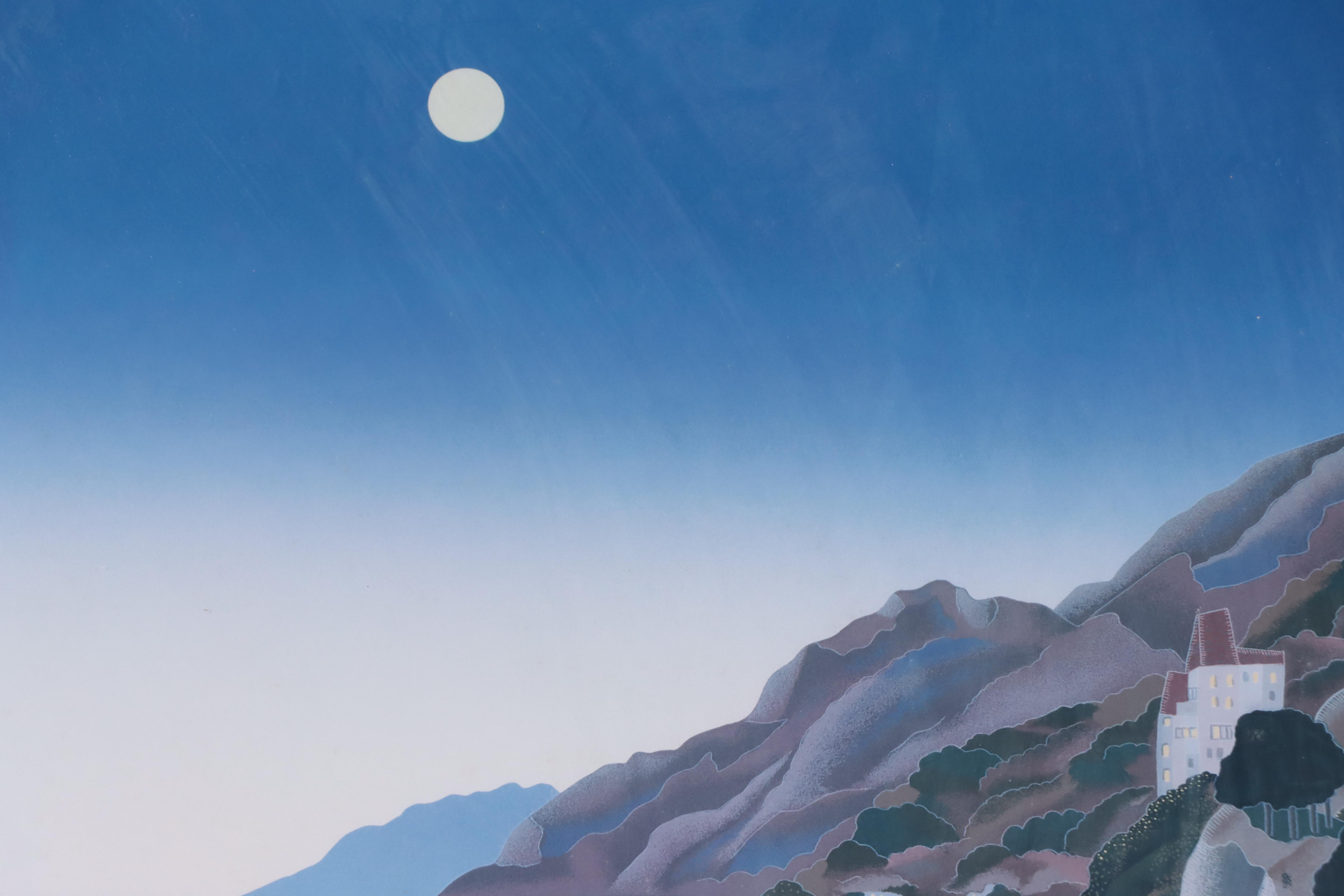 Offset Lithograph Poster After Thomas McKnight "Rivera Coast"