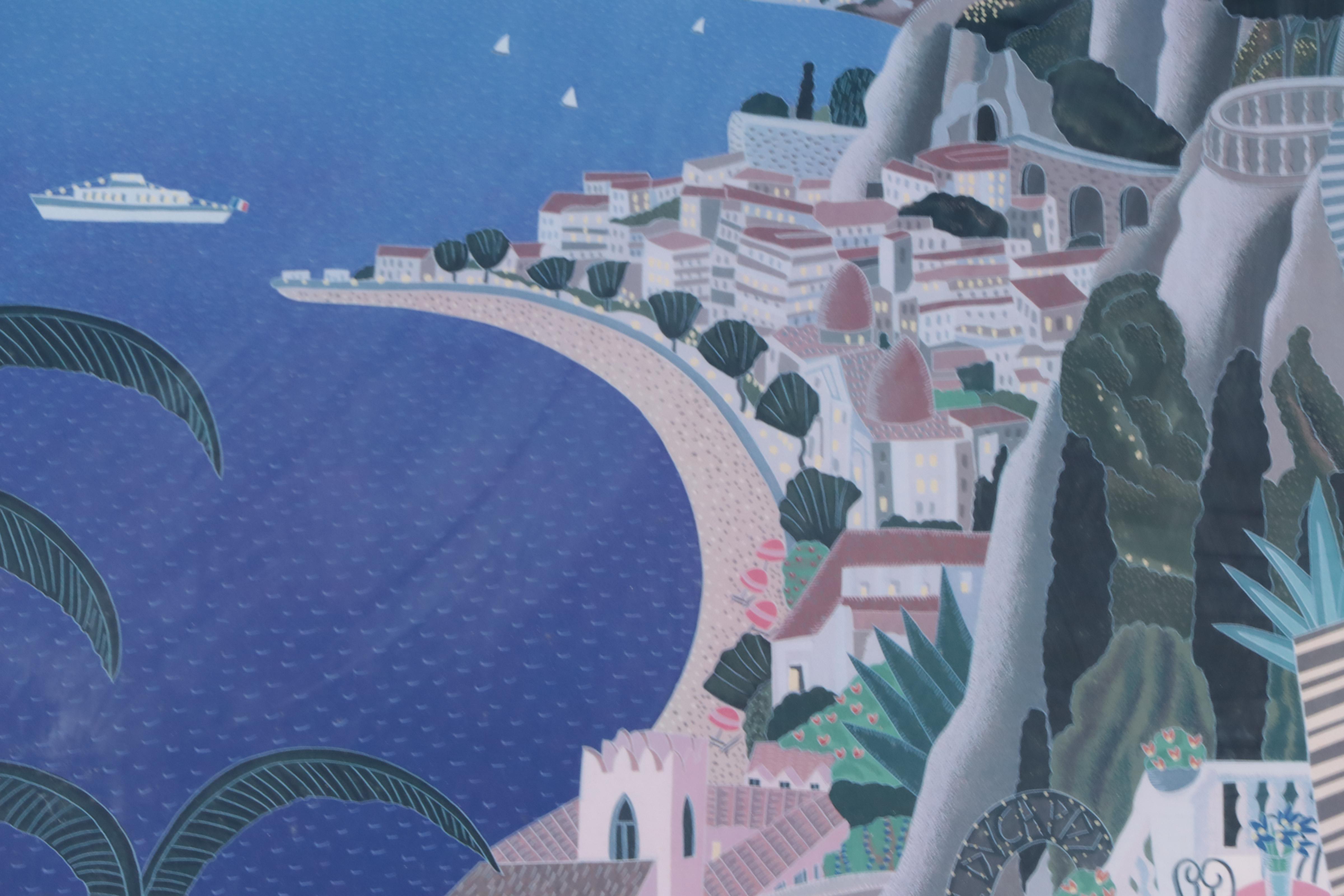 Offset Lithograph Poster After Thomas McKnight "Rivera Coast"