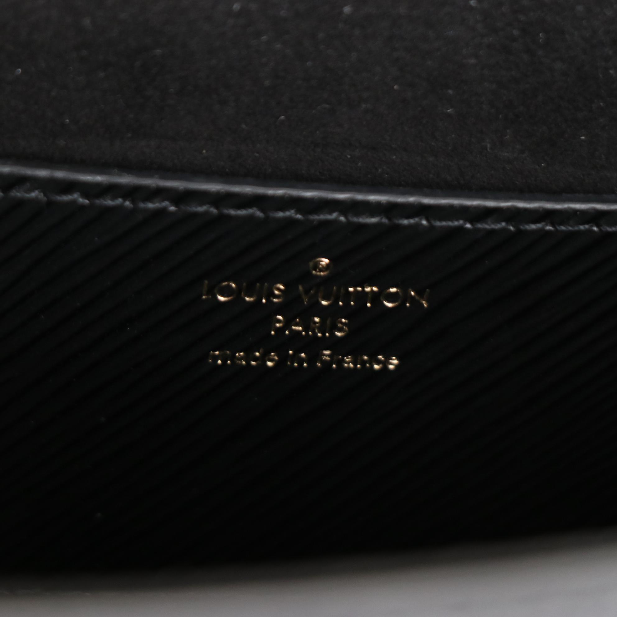 Louis Vuitton Twist MM Flap Bag in Noir Epi Leather